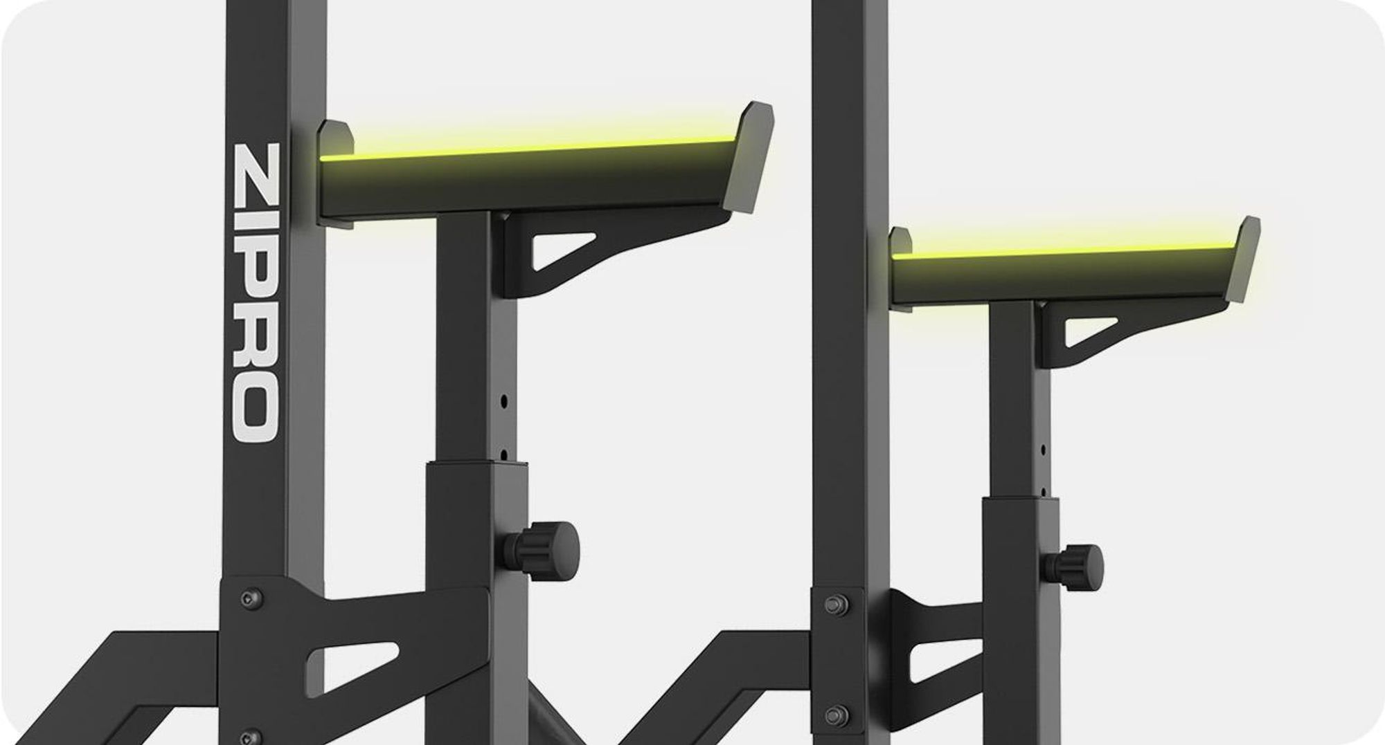 Zipro Langhantelständer Lift mit Notablage Safety – Massives Squat Rack & Bankdrücken Ständer Belastbar Verstellbare Hantelablage mit Gewichthalter