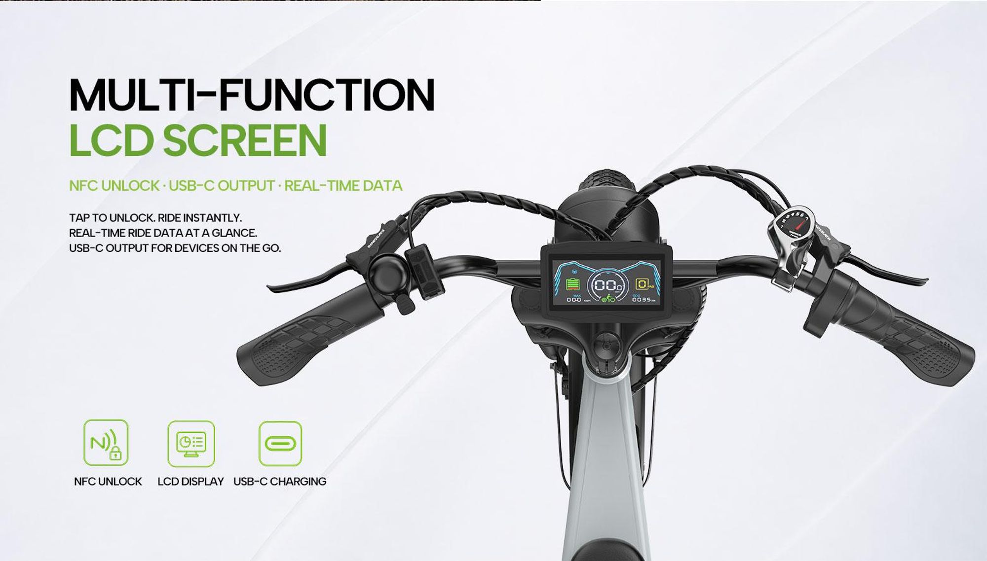 PIXAR M9 E-Bike 48V 17,5Ah Akku (100km), 250W Heckmotor, Shimano 7-Gang