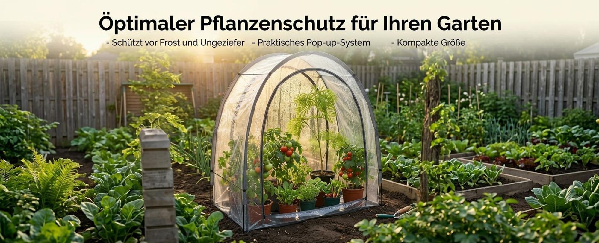 Ideal für die Aufzucht und sichere Überwinterung empfindlicher Pflanzen