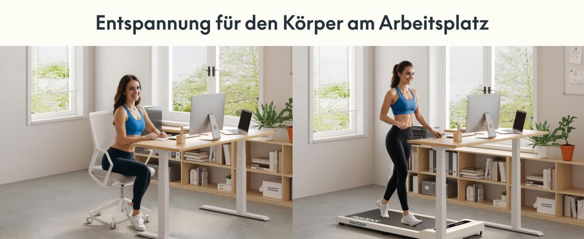 FlexiSpot Laufband, 2 in 1 Walking Pad, bis 120kg belastbar, 1–6km/h, mit Fernbedienung & LED, Fitnesssocken & Schmieröl, für Zuhause & Büro, Weiß