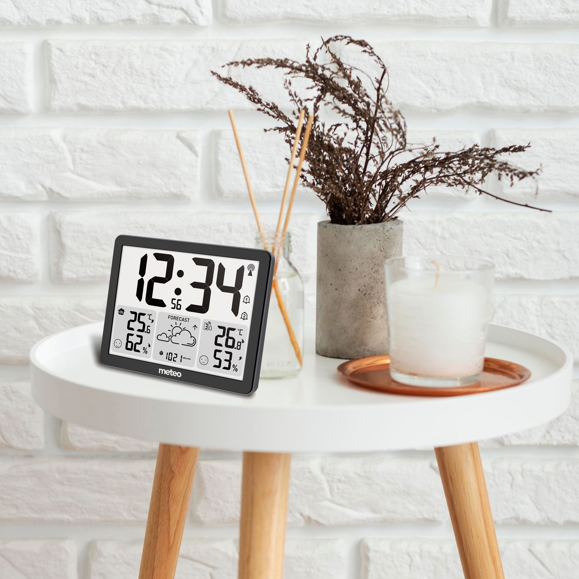 Wetterstation Meteo Sp200 Mit Wetteranzeige Lcd-Bildschirm Drahtloser Dcf-Sensor