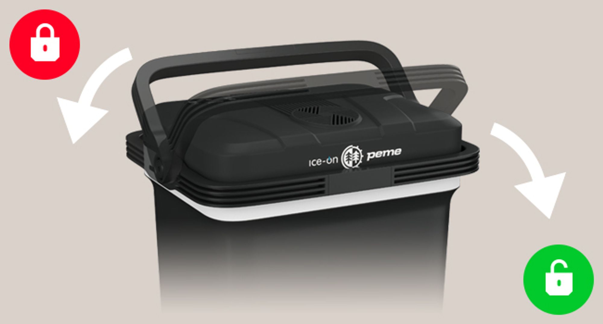 Elektrická chladnička PEME Essential 23 l – termoelektrická chladicí taška do auta, kempingová chladnička, ohřívací box, USB, ECO, přenosná, do osobního auta, mini, černá