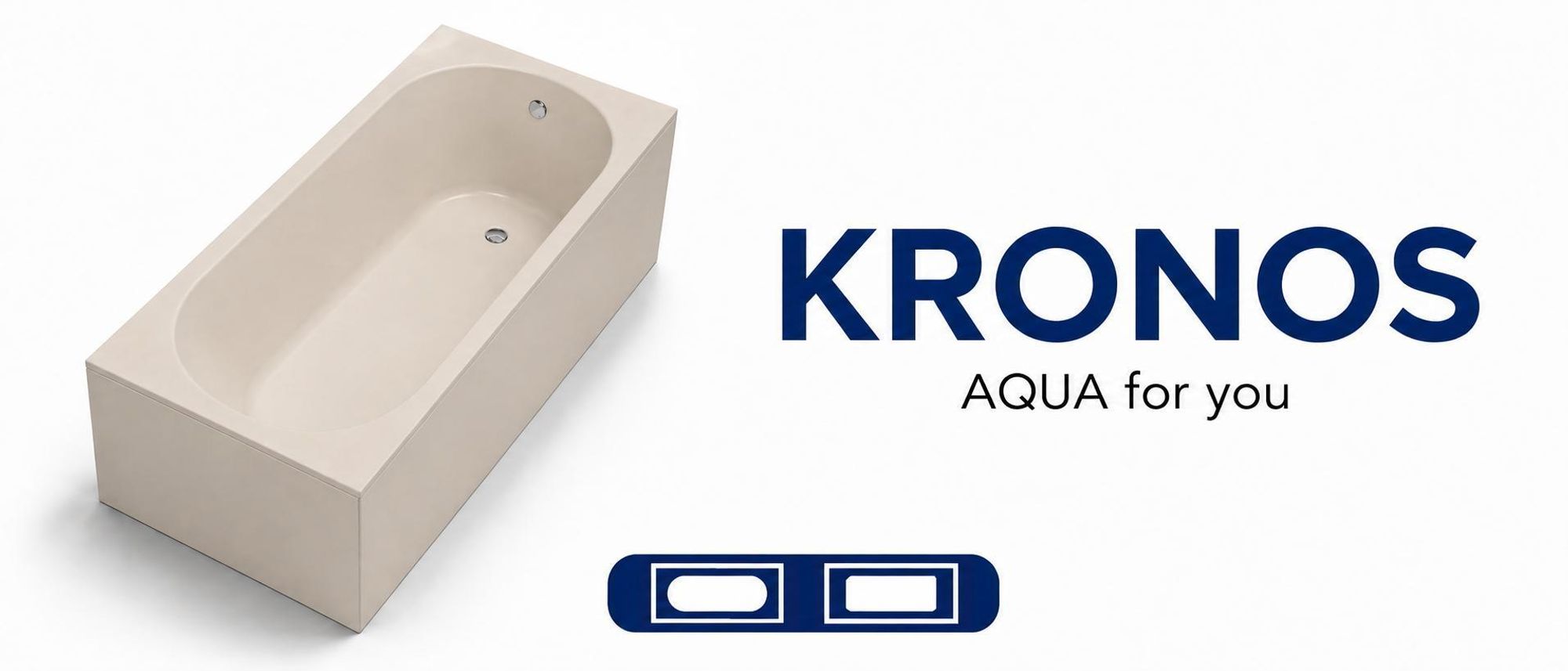 AQUA for you | Badewanne - KRONOS OVAL - Rechteckbadewanne – 160x70 cm - Kaschmir - mit Verkleidung Cappuccino Latte, Badewannenverkleidung, Rechteckwanne