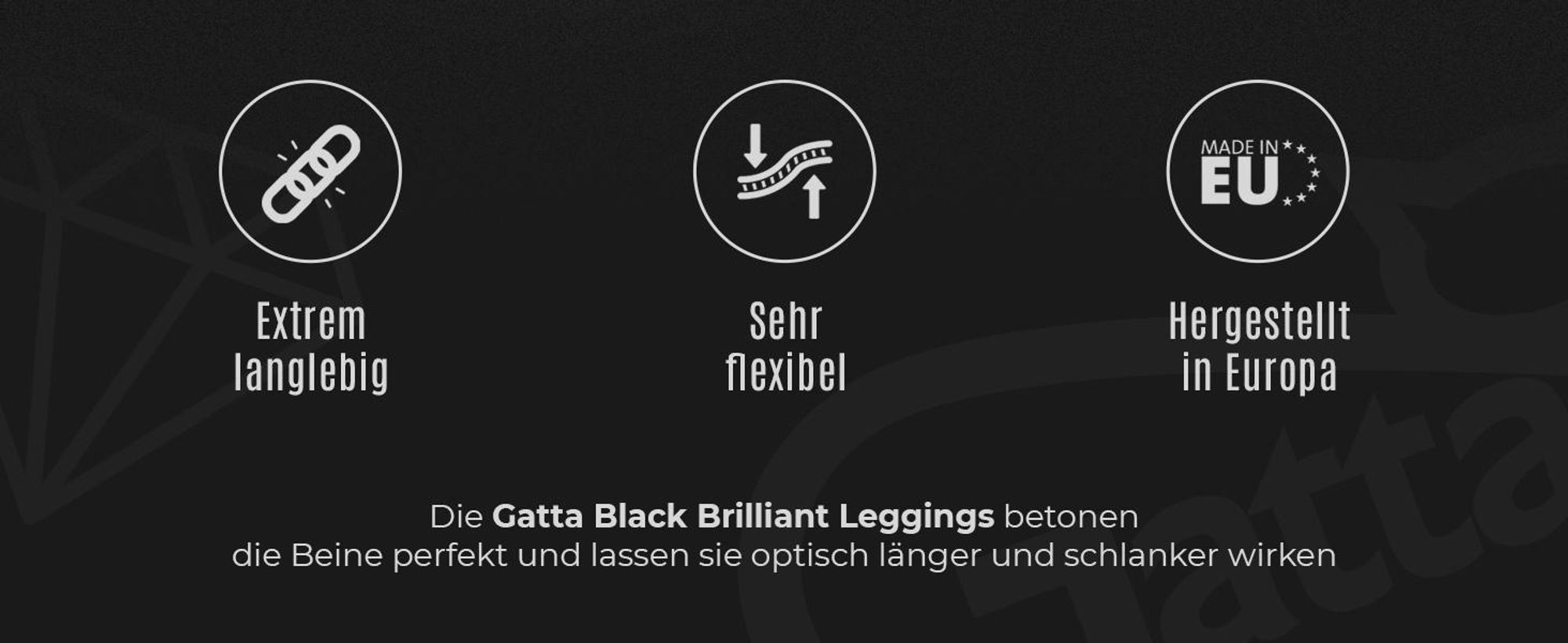Gatta Leggings für Damen Black Brillant S