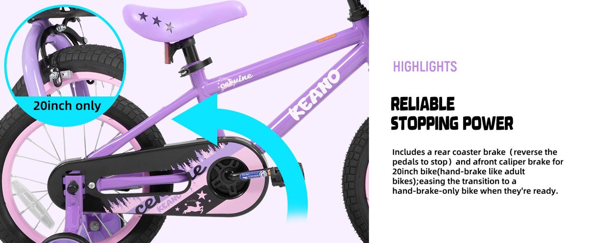 Joystar 14 Zoll-Kinderfahrrad für Jungen und Mädchen im Alter von 3 bis 8 Jahren, Kindergeschenk mit Stützrädern, Korb, geschlossenem Kettenschutz