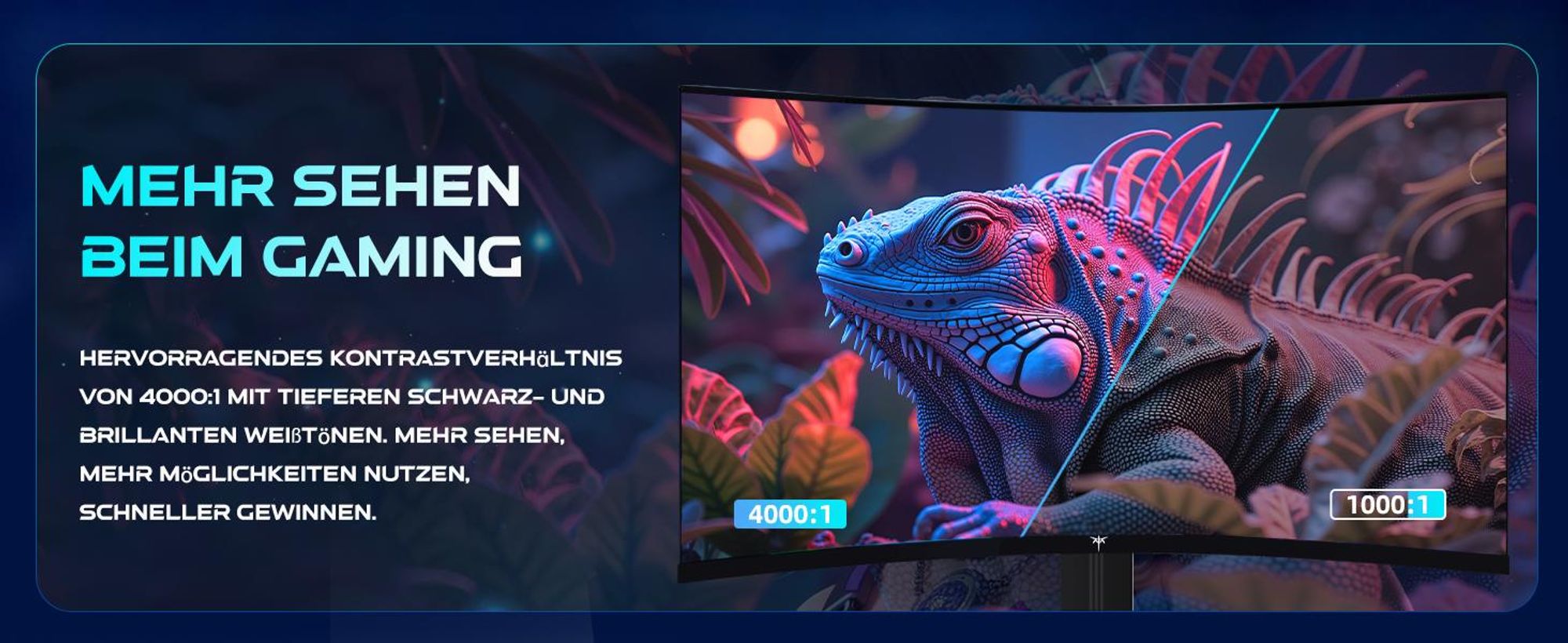 KTC H27S17 Curved-Gaming-Monitor  27-Zoll 2560x1440 QHD 180Hz HVA Curved 1500R