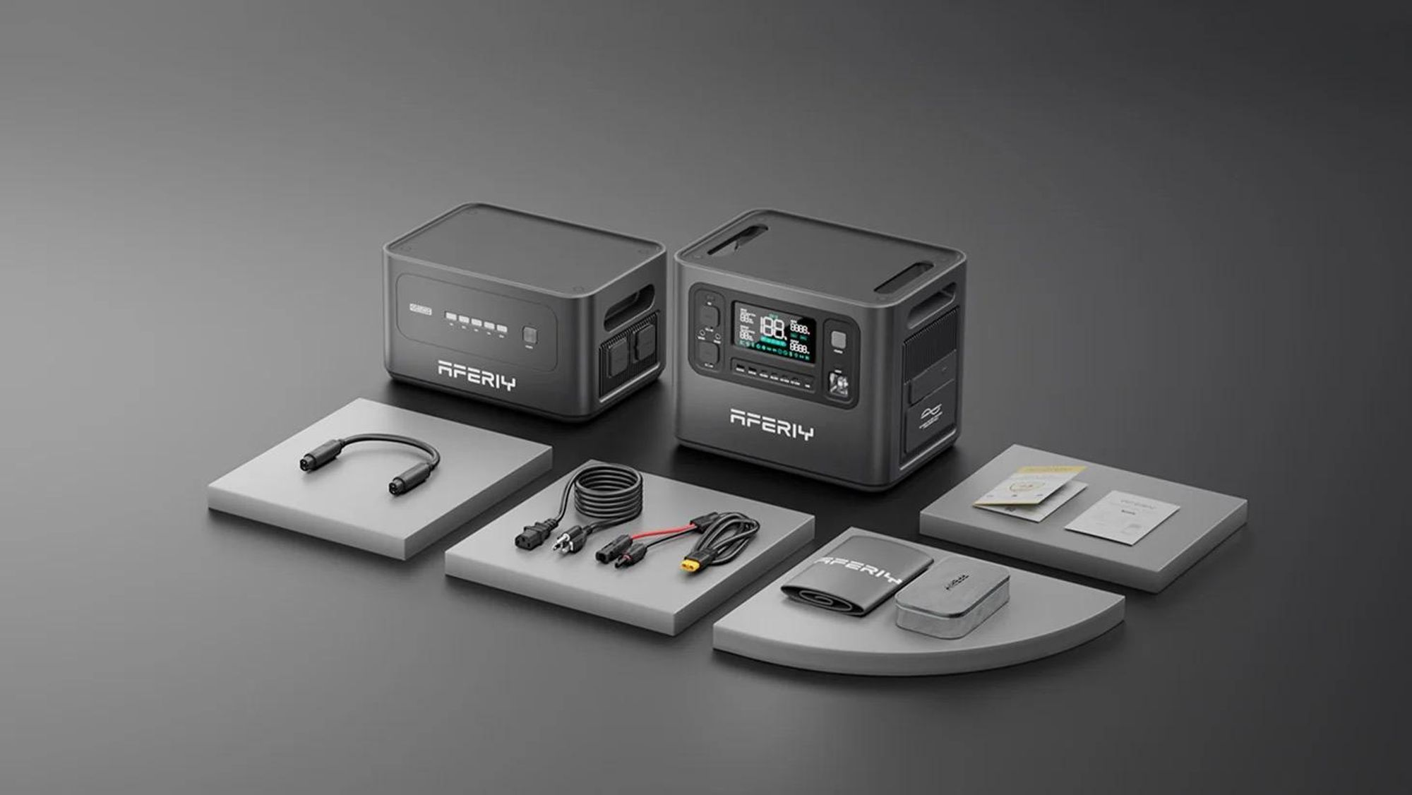 AFERIY solární generátor 6144Wh/2800W, LiFePO4, 1,5h rychlé nabíjení, UPS