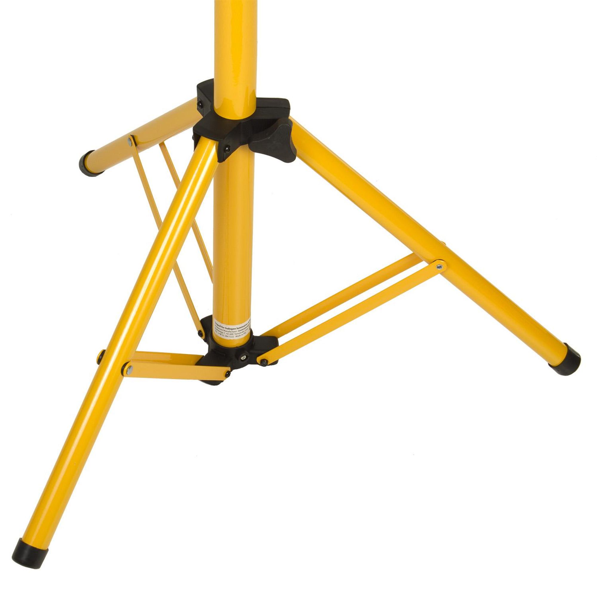 Stativ für Flutlichtstrahler Baustrahler Arbeitsleuchte Flutlicht Ständer Baustrahlerstativ Teleskop 62-150cm Höhenverstellbar Stahl