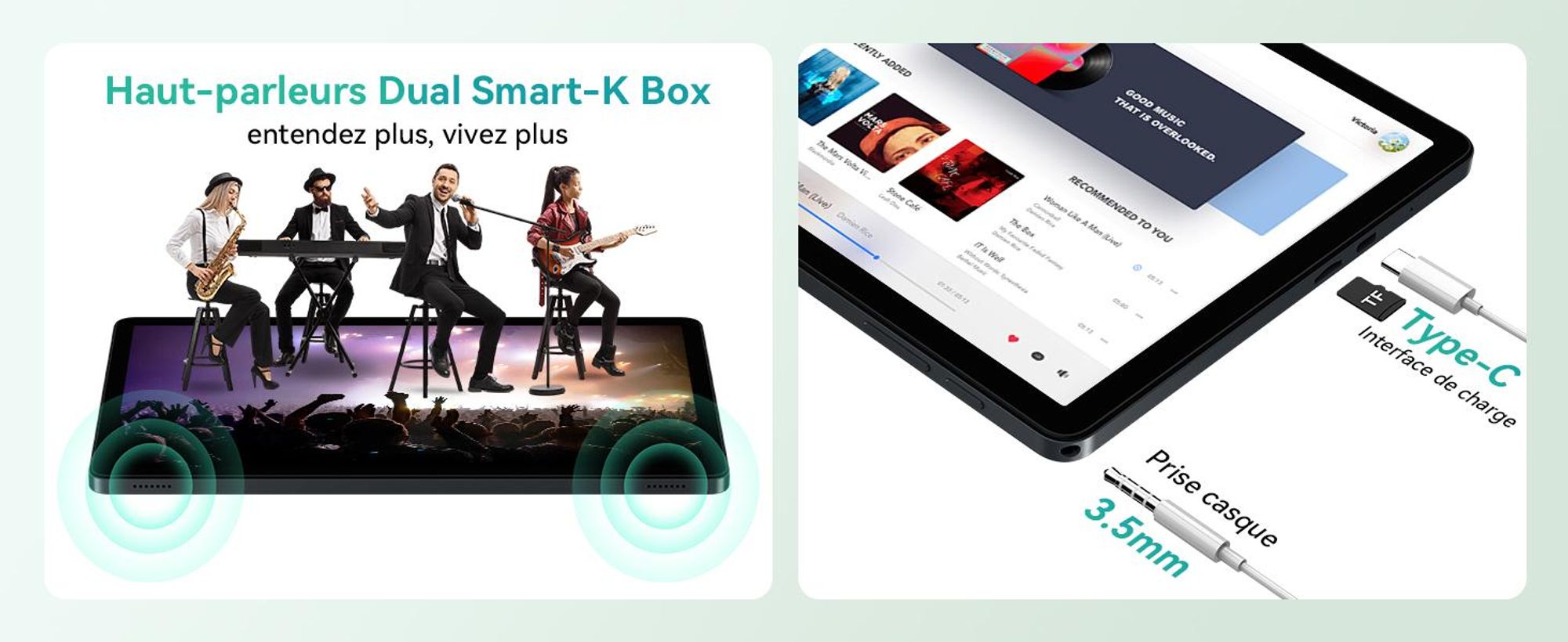 KINGRID T90 Tablet 11 pouces, Android 16,24GB(8+16)RAM+128GB ROM(2TB TF), 5G WiFi, stylet/souris/clavier, 8000mAh, 16MP+8MP, Widevine L1, Gemini AI Tablet