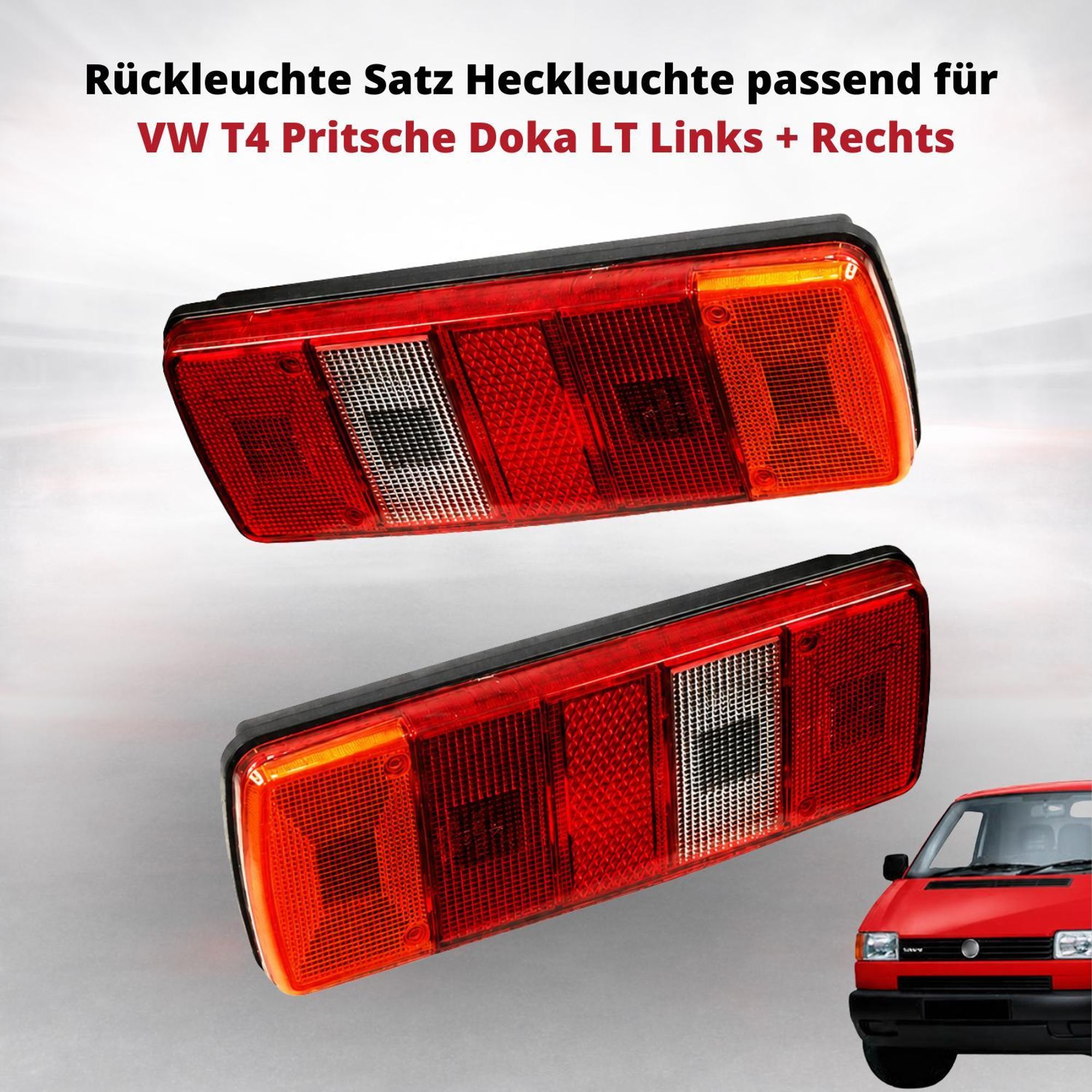 Rückleuchte Satz Heckleuchte passend für VW T4 Pritsche Doka LT Links + Rechts