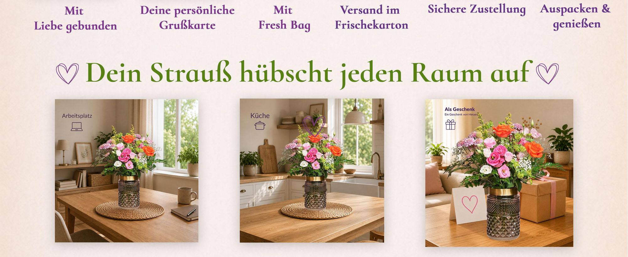 Blumenstrauß Flower Power | Geschenk - frische Blumen | Blumenversand von BLOOMY DAYS