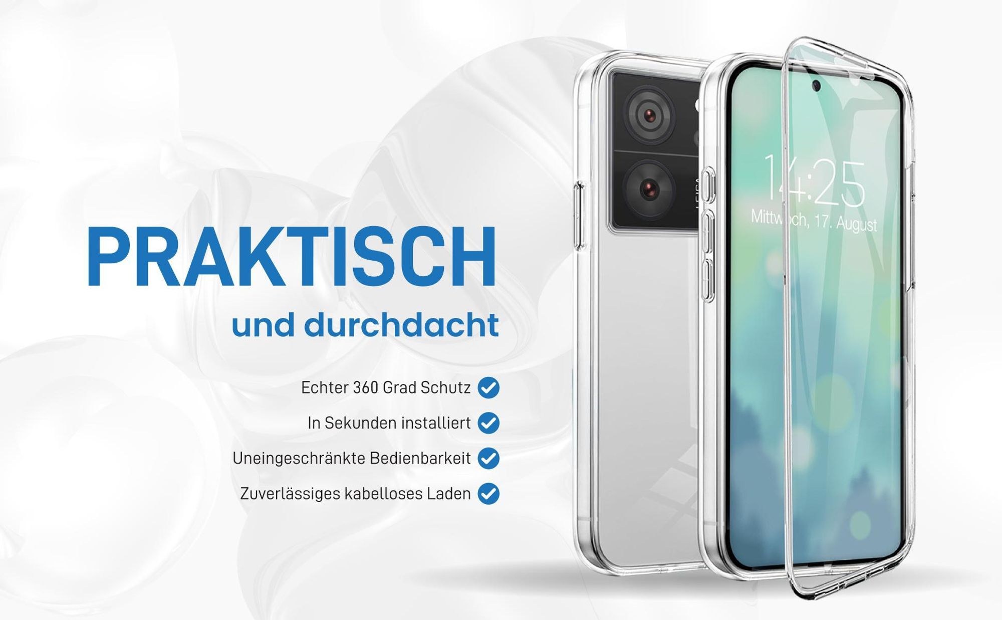 Rundum Schutz Hülle für Xiaomi 13T / 13T Pro mit Touchsensibilität