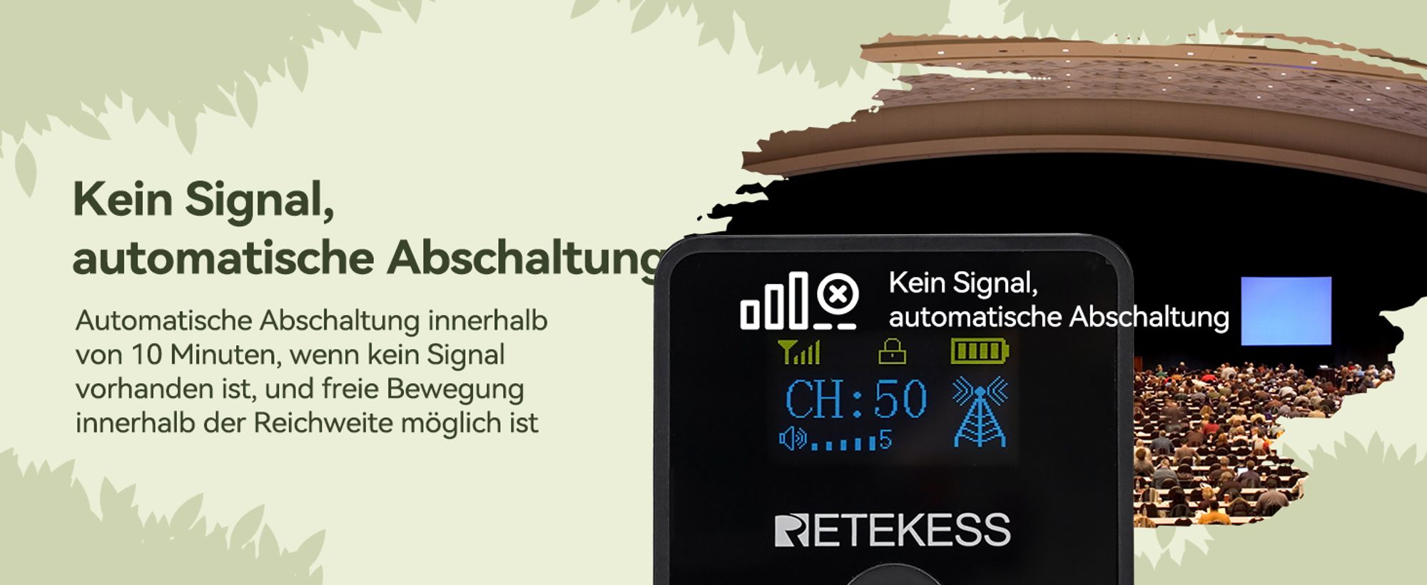 Retekess TT116 Tour Guide System, Drahtloses Reiseleitersystem, 200m, Erklärungssystem, D-Kopfhörer, mit 30 Loch Ladebox, für Tourismus, Fabrikführung