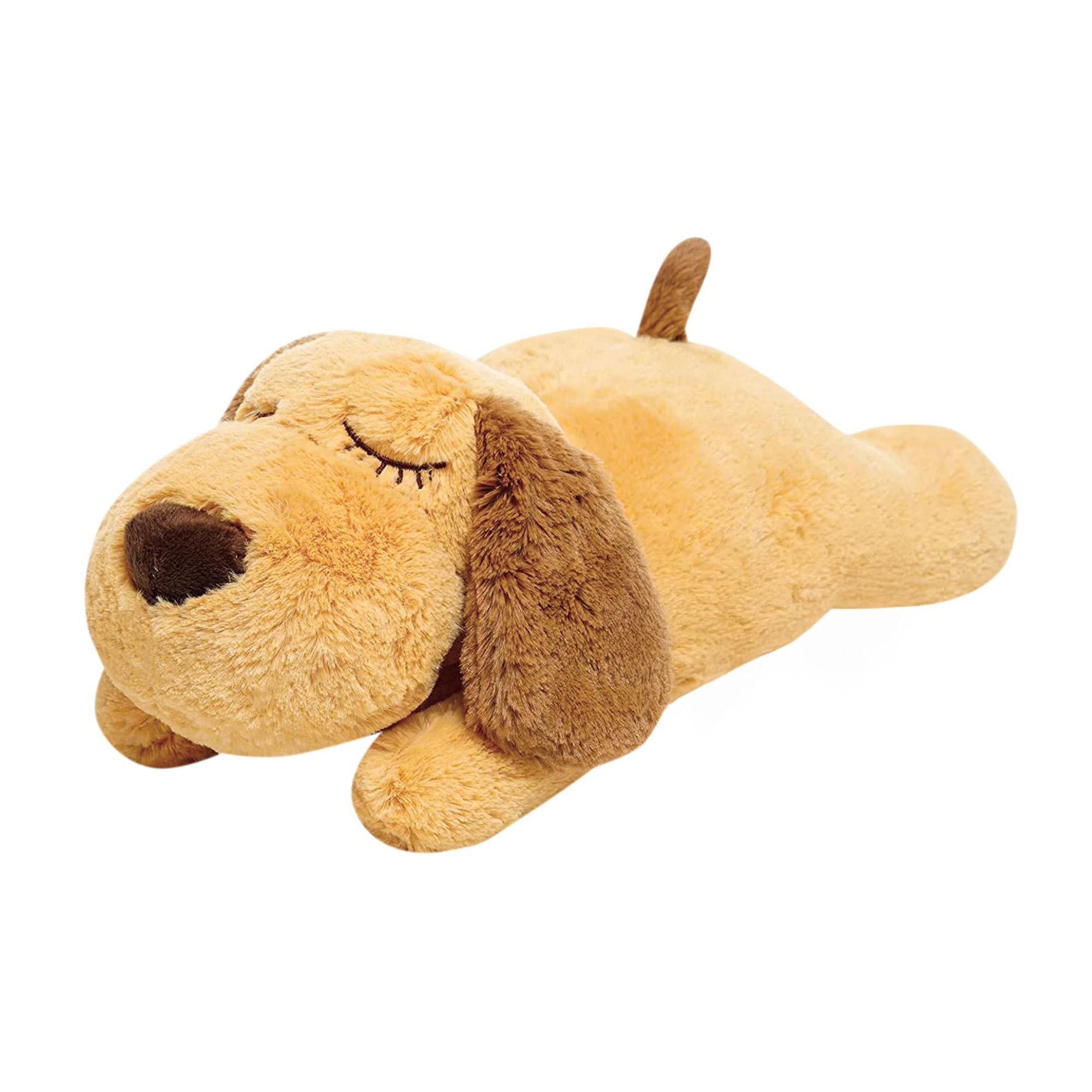 Vulpes Goods Welpe Herzschlag Kuschelspielzeug, Hundespielzeug, Puppy Kuscheltiere Mit Wärme Herzschlag, Wärmepad, 20 CM