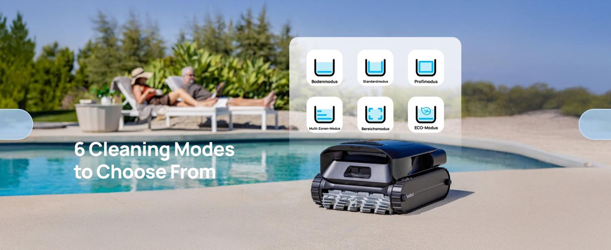 Beatbot Poolroboter AquaSense 2 Pro Kabellos 5 Std Akku Für Pools Bis 15x7m