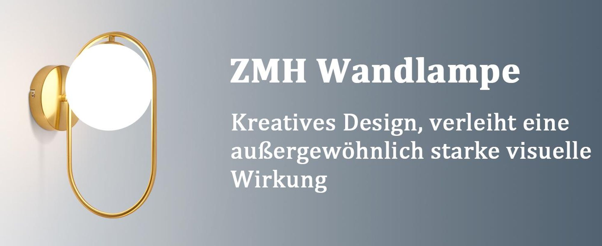 ZMH nástěnné světlo zlaté interiérové nástěnné svítidlo moderní skleněné svítidlo G9 noční lampička nástěnné osvětlení pro schodiště obývací pokoj ložnice předsíň dětský pokoj bez žárovky