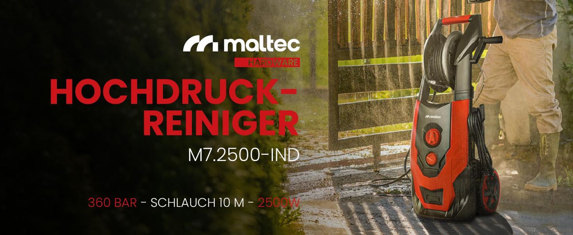 Hochdruckreiniger Patio Cleaner mit Turbolanze und Alu Pumpe