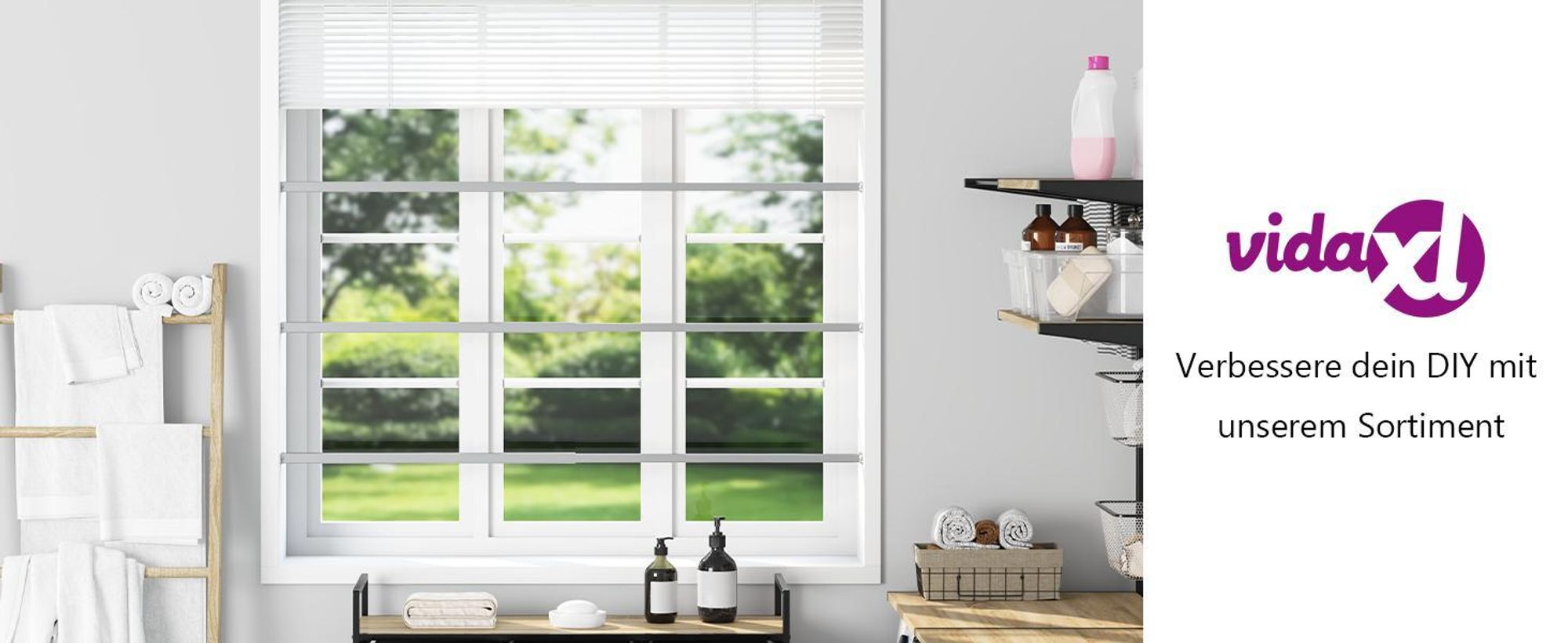 vidaXL Einstellbare Fenster-Sicherheitsstangen 3 Stk. 710-1200 mm
