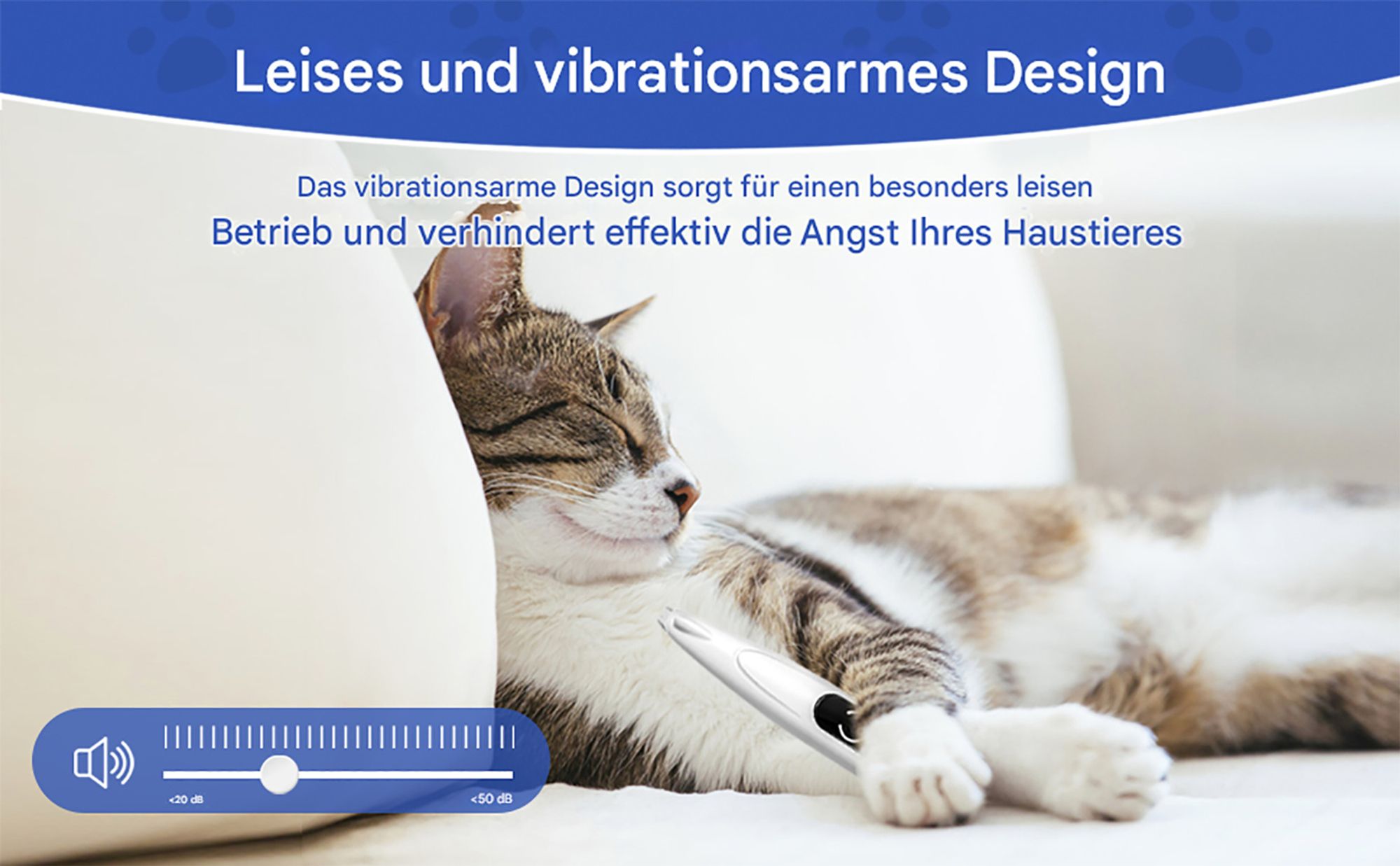 Hundeschermaschine, Pfotenschneider für Hunde, Tierhaarschneider mit LED, Kabelloser Clipper Hundepfoten Leise, Elektrischer Tierhaarschneider