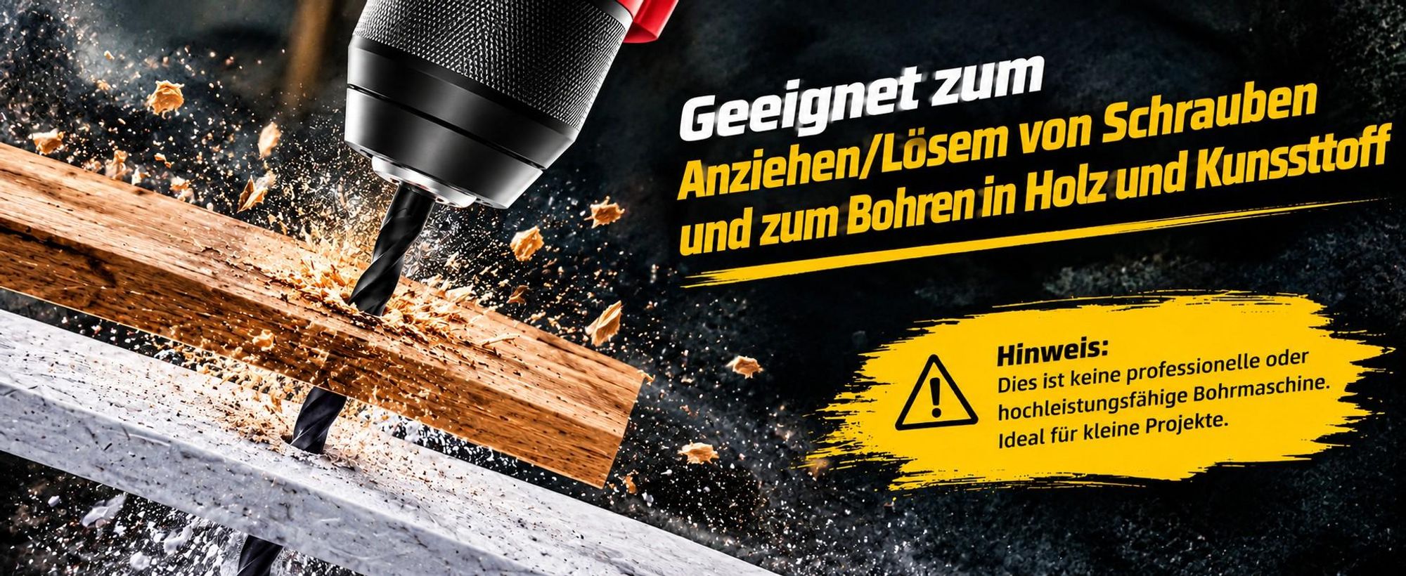 Akkuschrauber 21V Bürstenloser Schlagschrauber 3-in-1 mit Schnellwechselkopf, Schlagbohrmaschine, 2 Akkus und umfangreichem Zubehör im Koffer