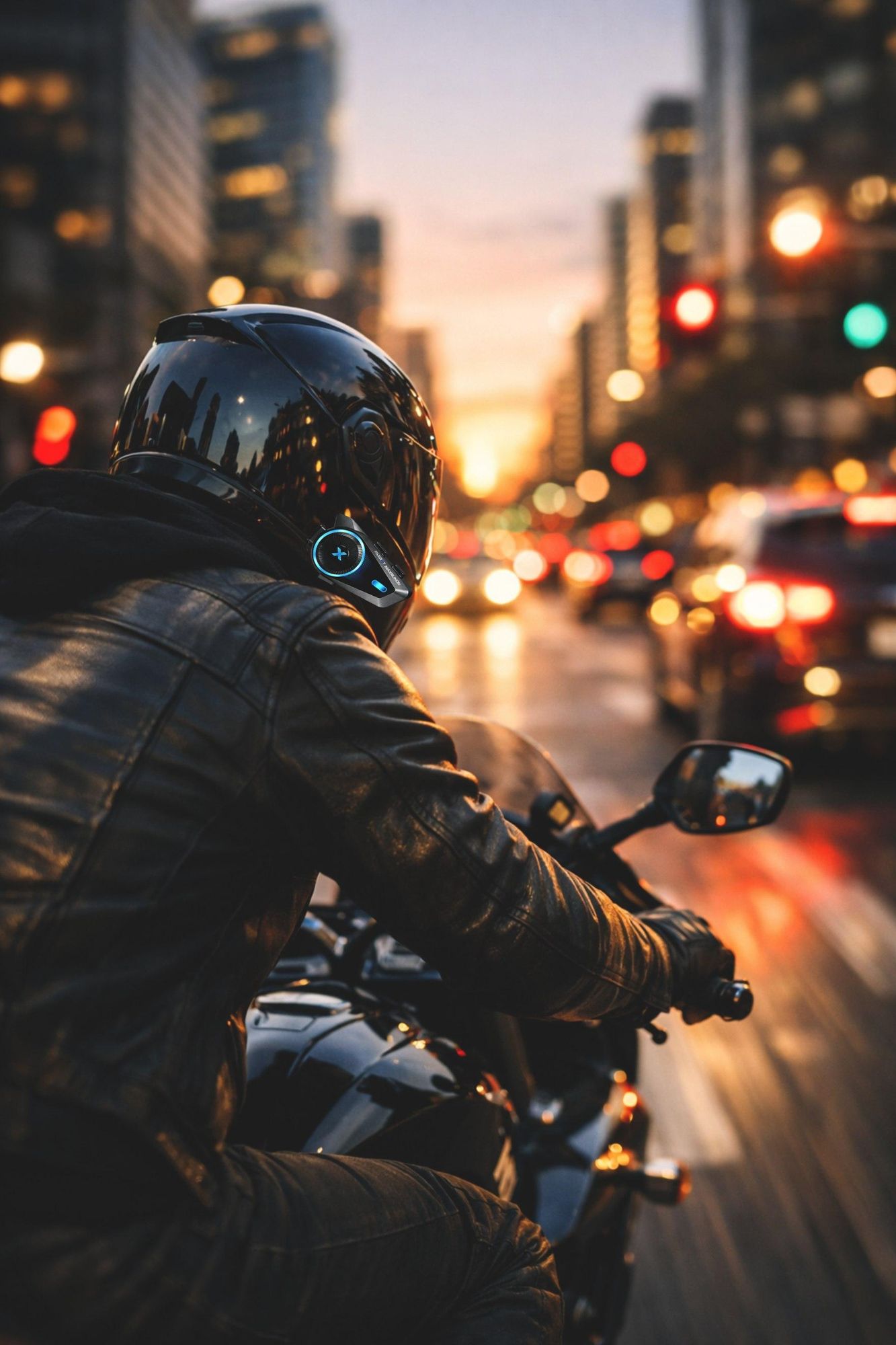 Interkom do motocyklovej prilby FARROT D10 Bluetooth 5.4 Mesh s aplikáciou MAXRUNON a FM rádiom