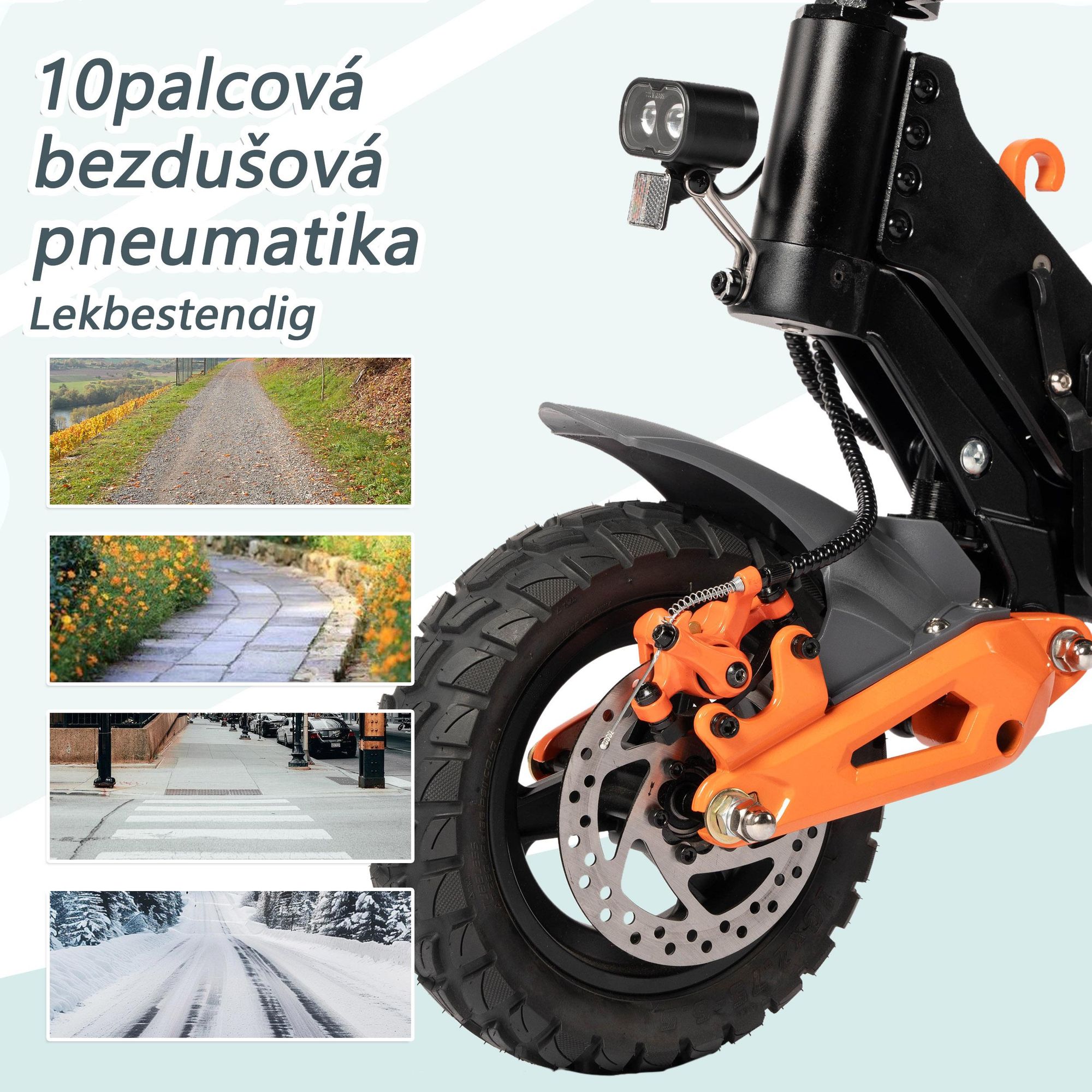 Elektrická Koloběžka MAXTURN X1 - 48V15.6Ah 10'' Tubeless Scooter Elektrokoloběžka Hliníkový Rám - Černá