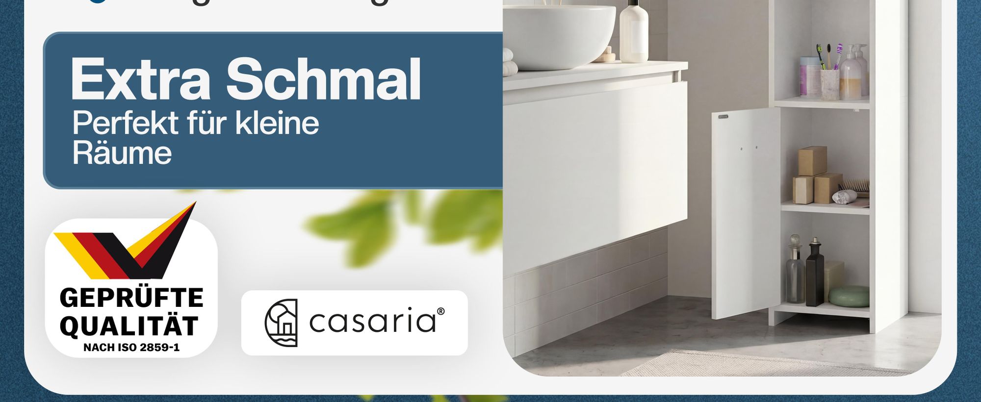 CASARIA Badezimmerschrank 30cm Breit