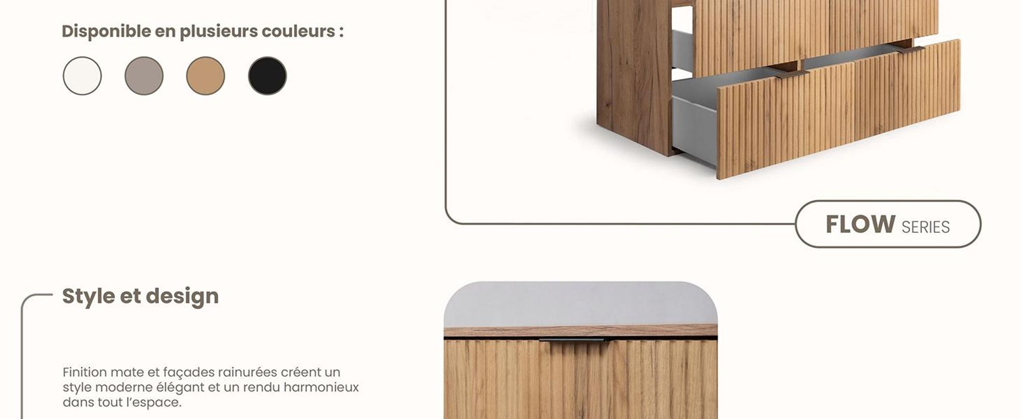 RODAN, meuble de salle de bain, armoire moderne, meuble sous vasque, meuble sous lavabo