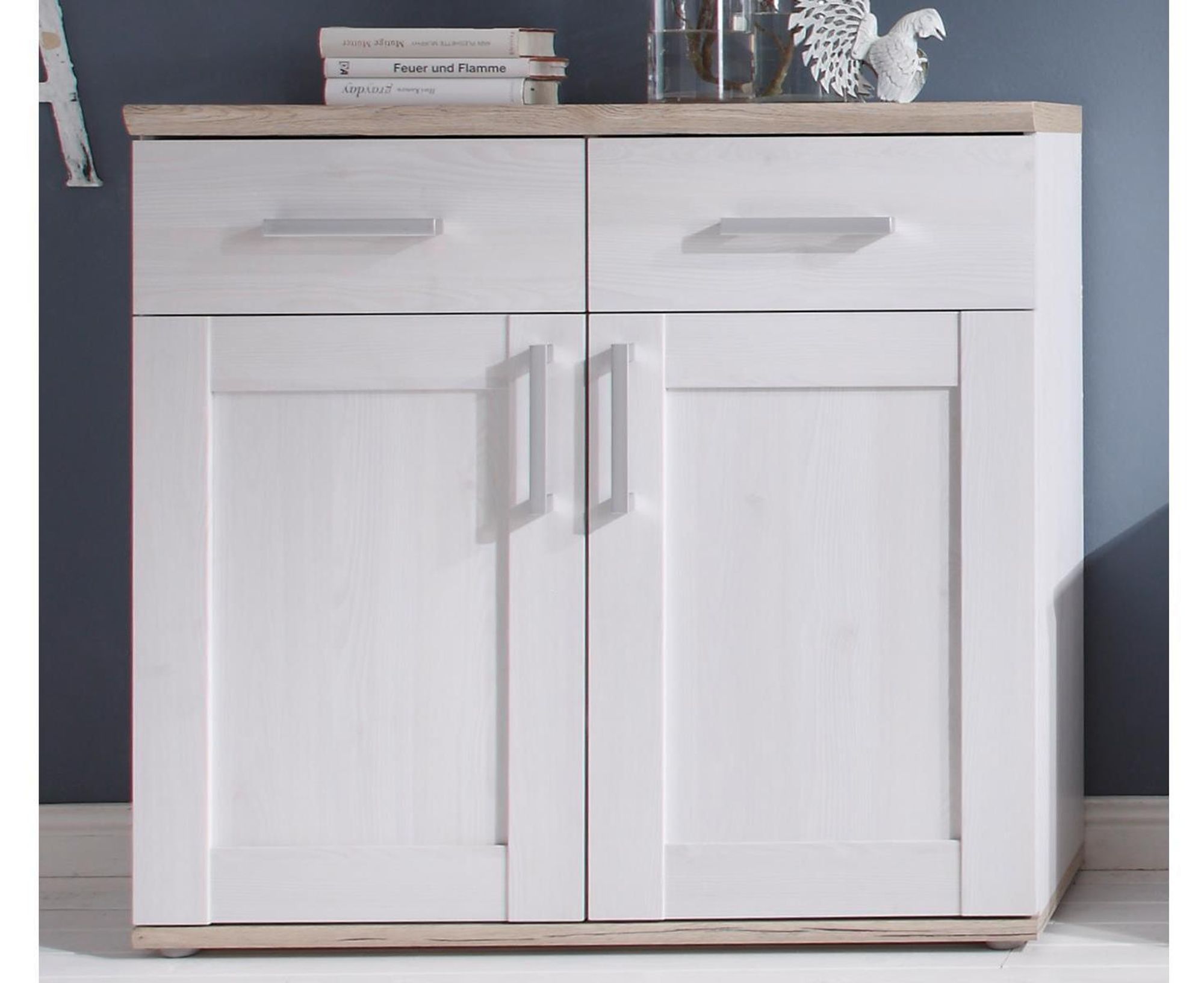 Barbara I – Schuhschrank im Landhausstil mit praktischen Schubkästen und Einlegeböden