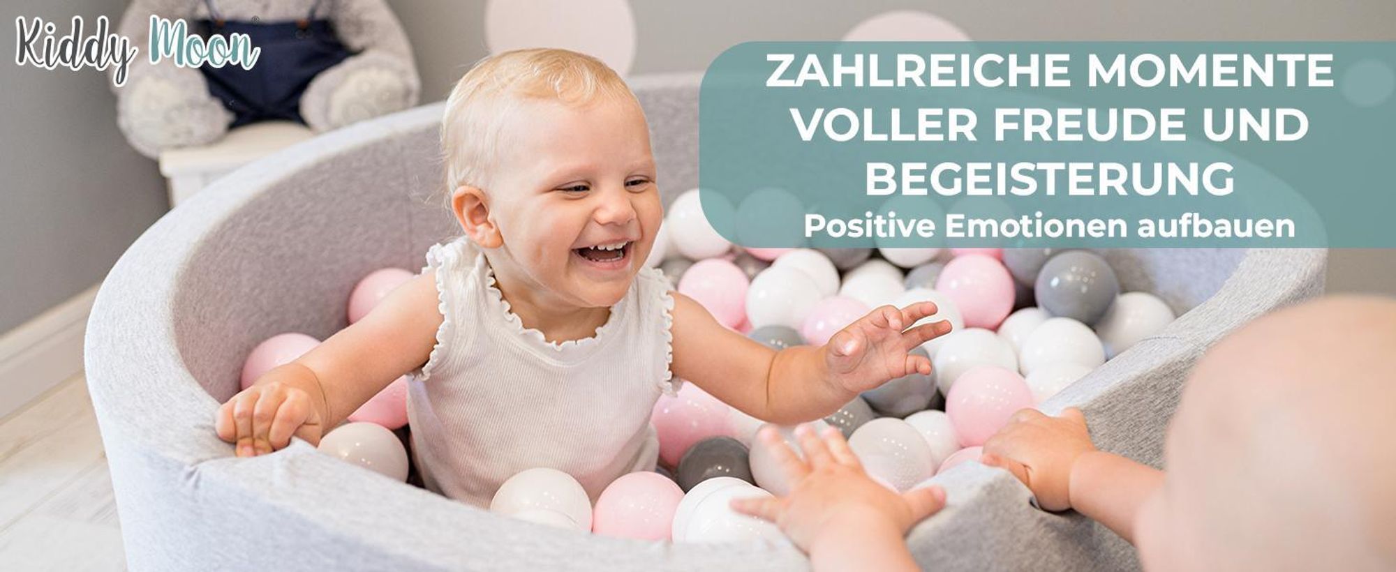 KiddyMoon 100 ∅ 6cm kinder bälle für bällebad spielbälle baby plastikbälle  eu, gelb/grün/blau/rot/orange