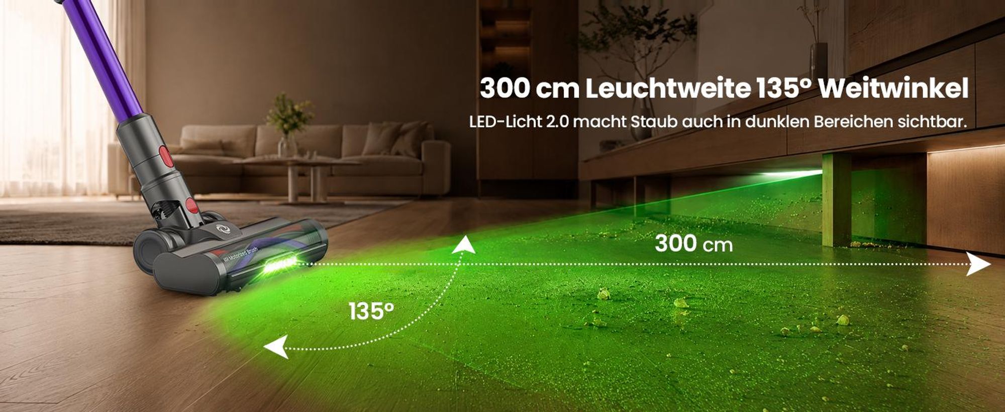 75000Pa Akku staubsauger 600W/70Min.1,2L Staubbehälter,Ultraleiser Staubsauger Kabellos,65dB leise,OLED Display,H14-Filtersystem,handstaubsauger