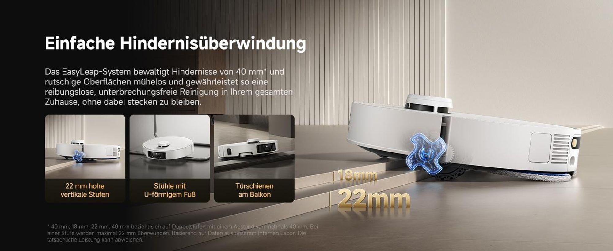 Dreame Matrix 10 Pro Saugroboter mit Wischfunktion,30KPa Saugleistung,AI RGB,3D Laser,100°C Selbstreinigung,0-Tangle System,Mop-Wechselstation,Weiß