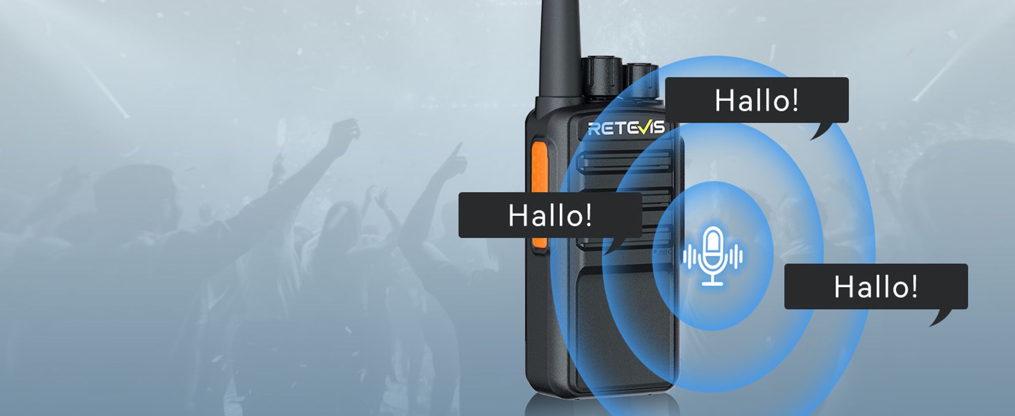 Retevis RB669 Funkgerät, Freenet PMR446 Walkie Talkie mit Headset, 10-in-1 Ladegerät, VOX, Effizientes Laden, Funkgeräte für Firmenfeier, Eventplanung