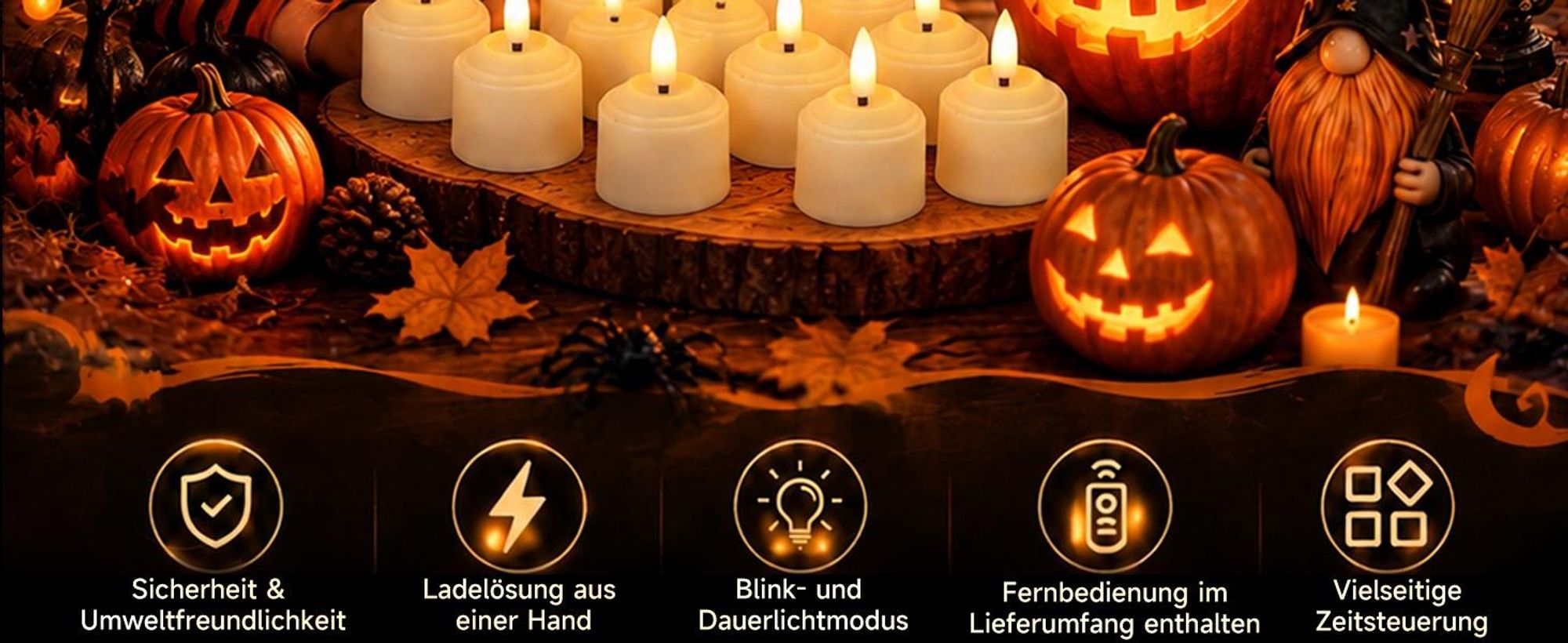 12er LED Teelichter wiederaufladbar mit Ladestation, Aufladbare LED Kerzen mit Timer und Fernbedienung, Warmweiß flackernd für Weihnachten & Deko