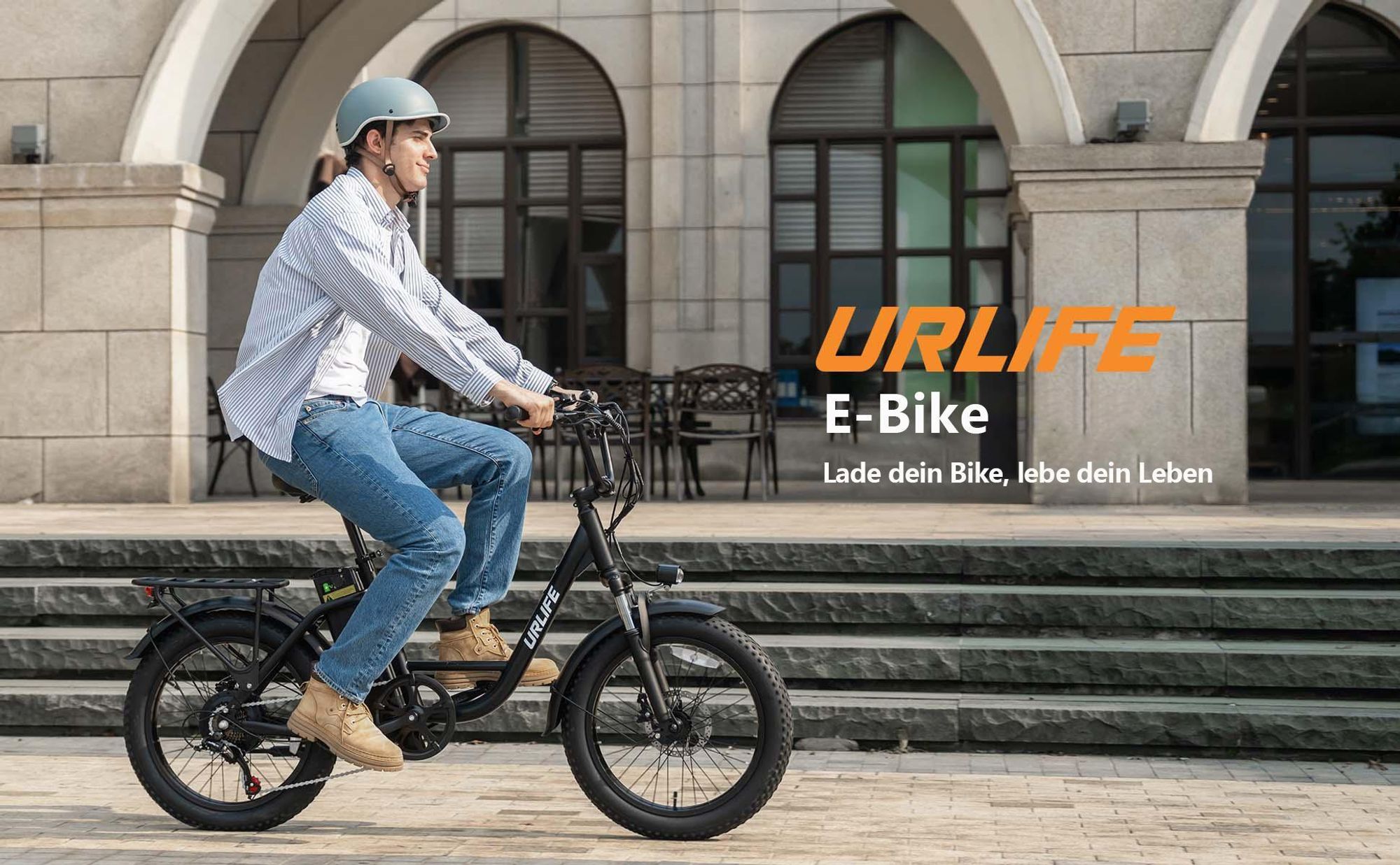 Elektrofahrrad URLIFE E20 - 250W Motor 48V 13Ah Batterie 20 Zoll Reifen Scheibenbremsen - Grün