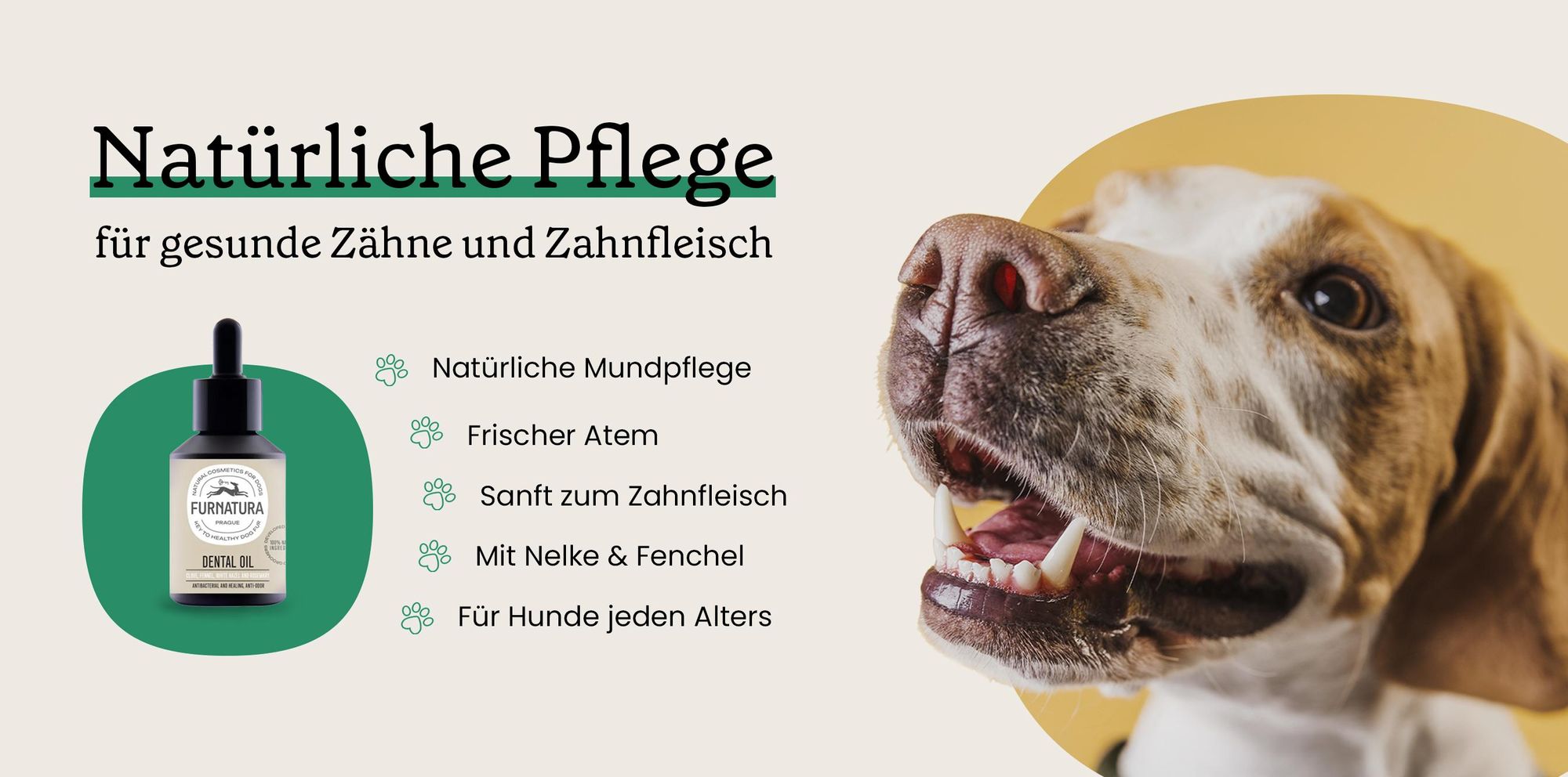 Furnatura Zahnöl für Hunde 60 ml – Natürliche Pflege für Zähne und Zahnfleisch