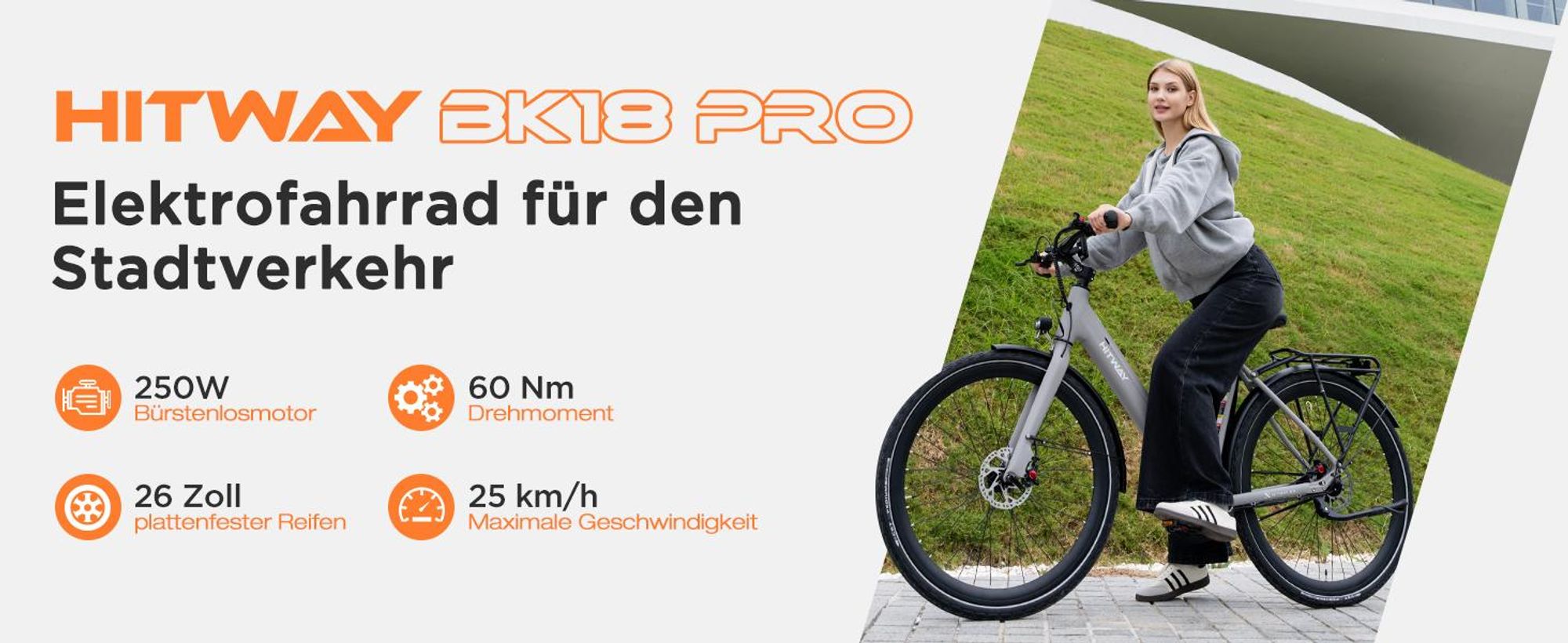 HITWAY BK18 PRO E Bike,700C Elektrofahrrad,Riemenantrieb,Hydraulische Scheibenbremsen ,36V 10,4Ah Akku,40-80 km Reichweite, LCD Display,APP