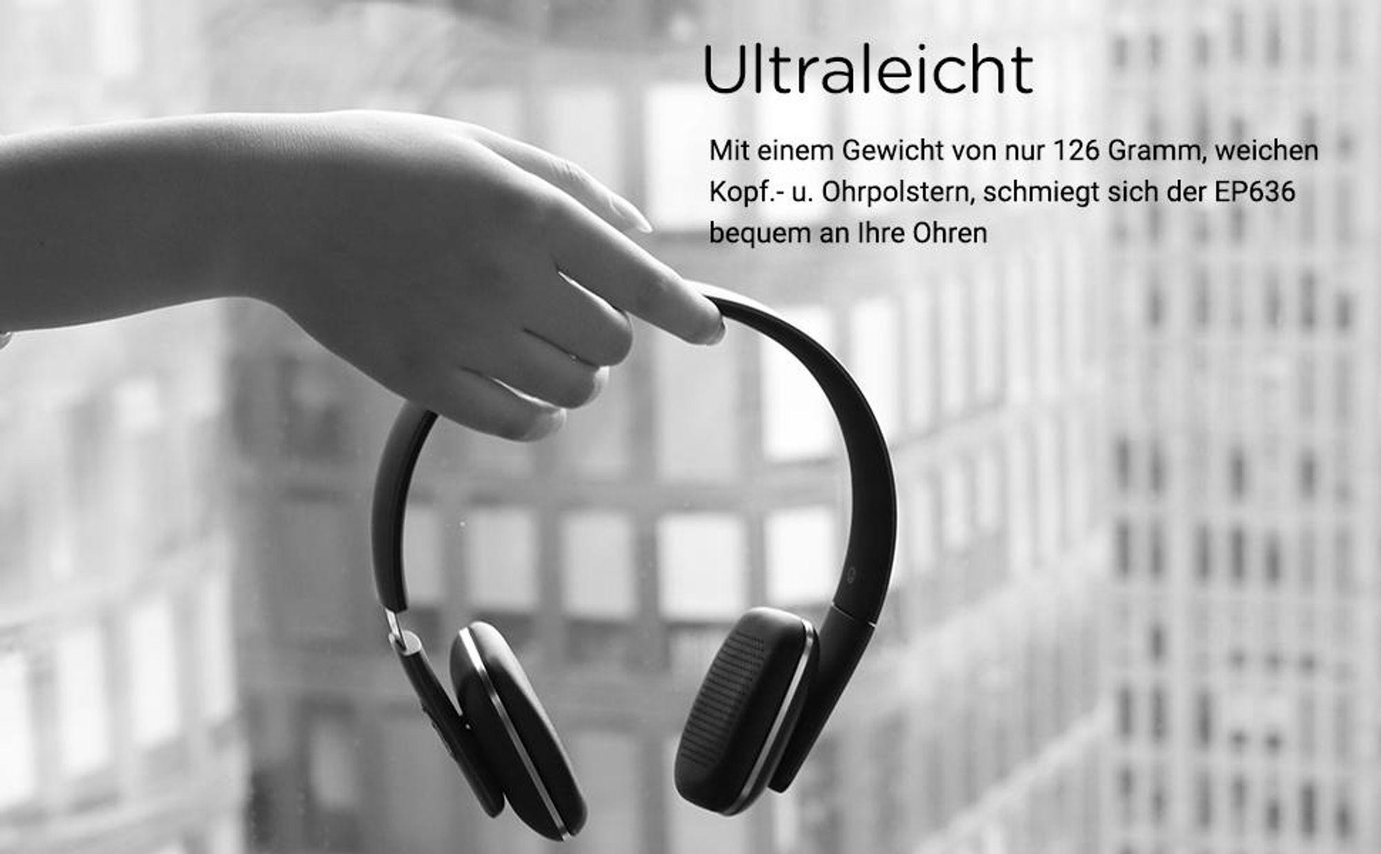 Ohraufliegend Kopfhörer Bluetooth Wireles Stereo Wiederaufladbar - August EP636B