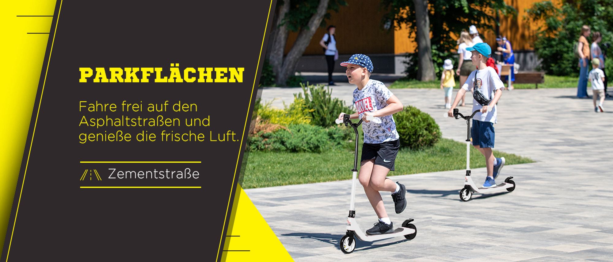 HOMCOM E-Scooter höhenverstellbarer Elektroroller bis 50kg ab 6 Jahren