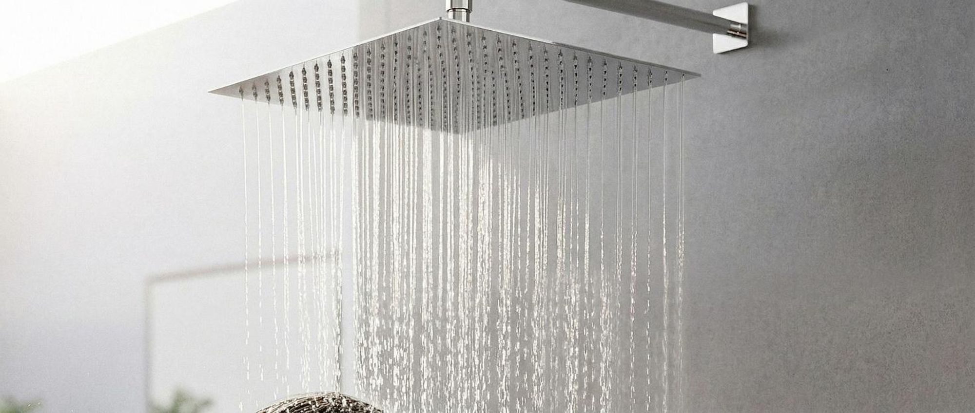 tectake® Regenduschkopf aus poliertem Edelstahl mit Spiegeleffekt 1/2 Zoll Gewinde