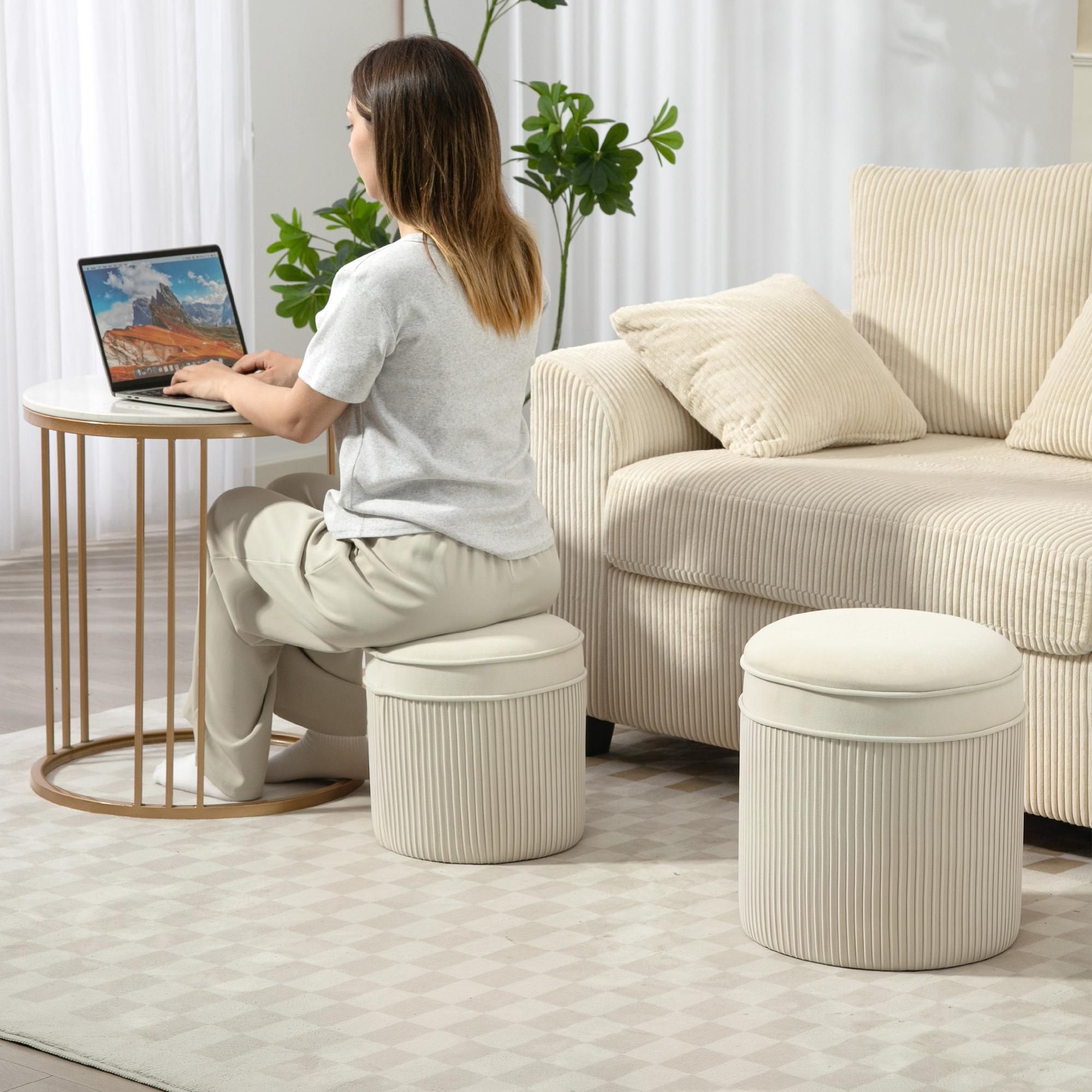 Hocker Samtoptik nestbar