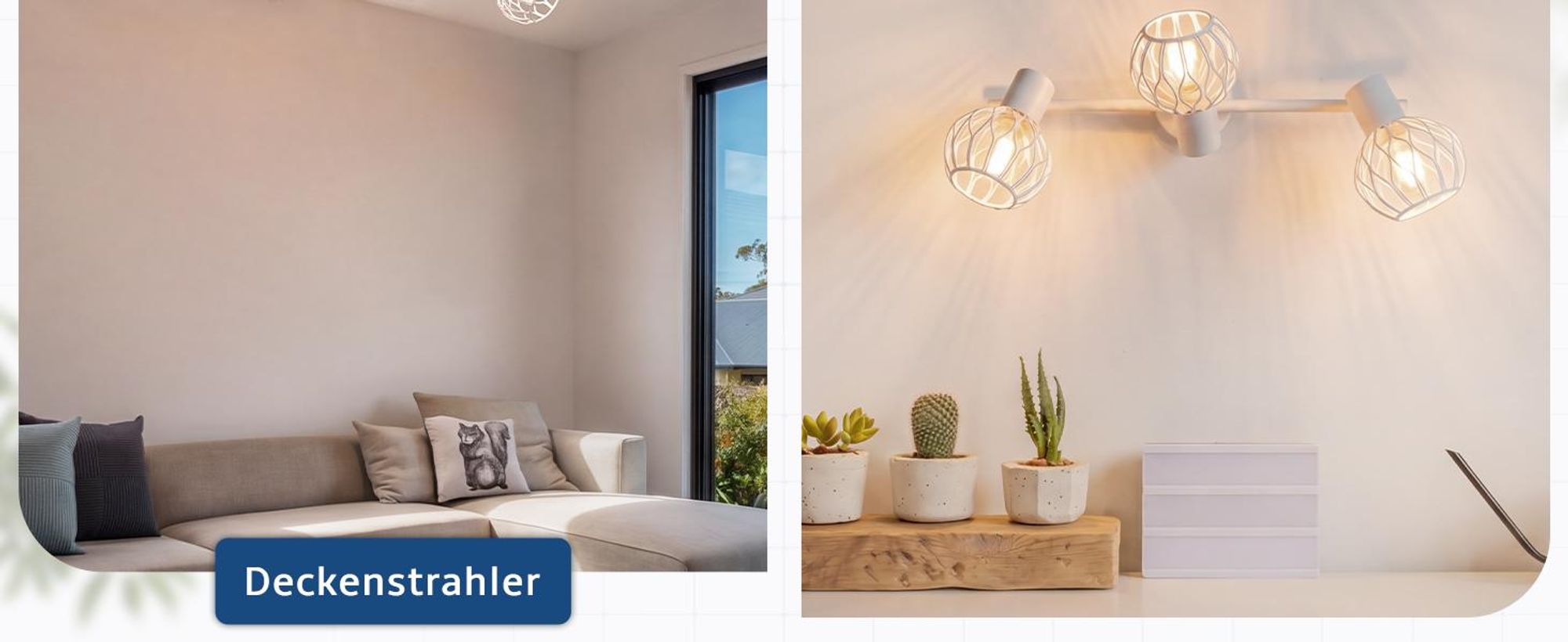 ZMH LED stropné svietidlo, 3 žiarovky, podhľavná lampa E14, kov, kuchynská lampa, otočná o 350°, lampa do obývačky, stropné bodové osvetlenie, vnútorné bodové svietidlá, chodba, kuchyňa, biela