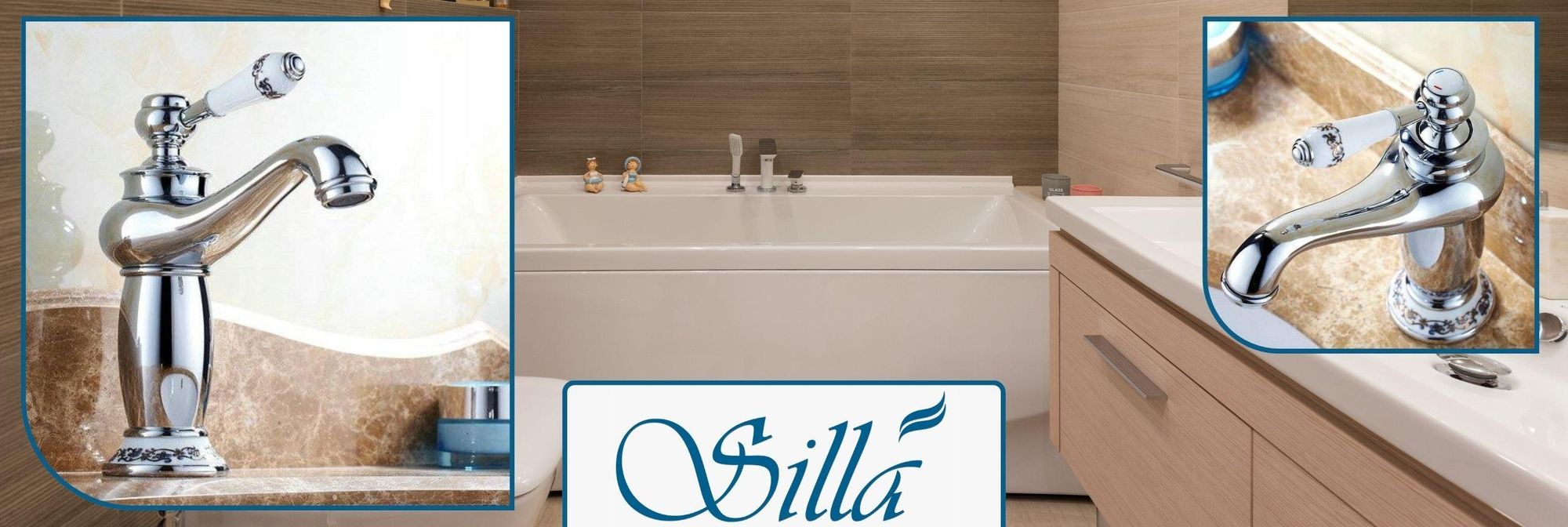 Silla, Chrom, Armatur, Bad, Spültischarmatur, Wasserhahn Bad, Wasserhahn, Messing