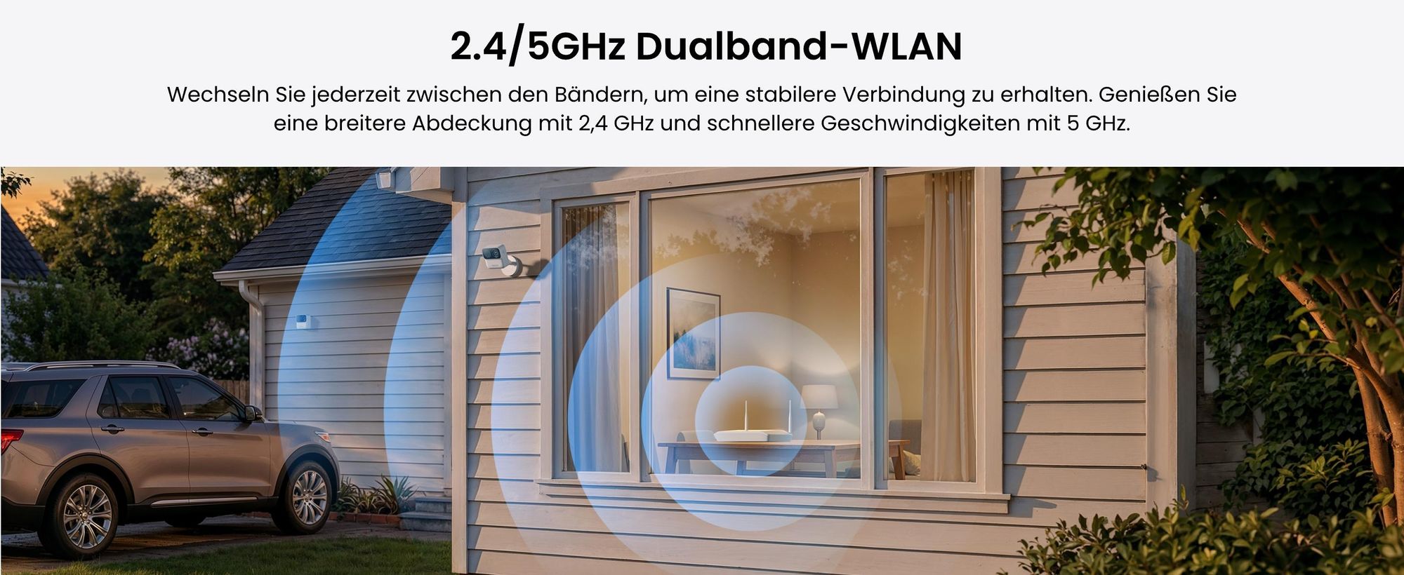 Reolink Argus MagiCam, 2MP 1080P Akku WLAN Überwachung Innen- & Außen, Magnetische Befestigung, Max. 9 Monate Batterielaufzeit, Intelligente Erkennung
