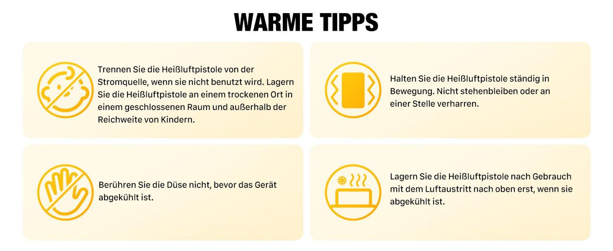 Heißluftpistole, LCD-Digitalanzeige, 50-650℃ temperaturregelbar, Luftstrom einstellbar, Überlastschutz, für Basteln, Schrumpfen, Lackentfernung
