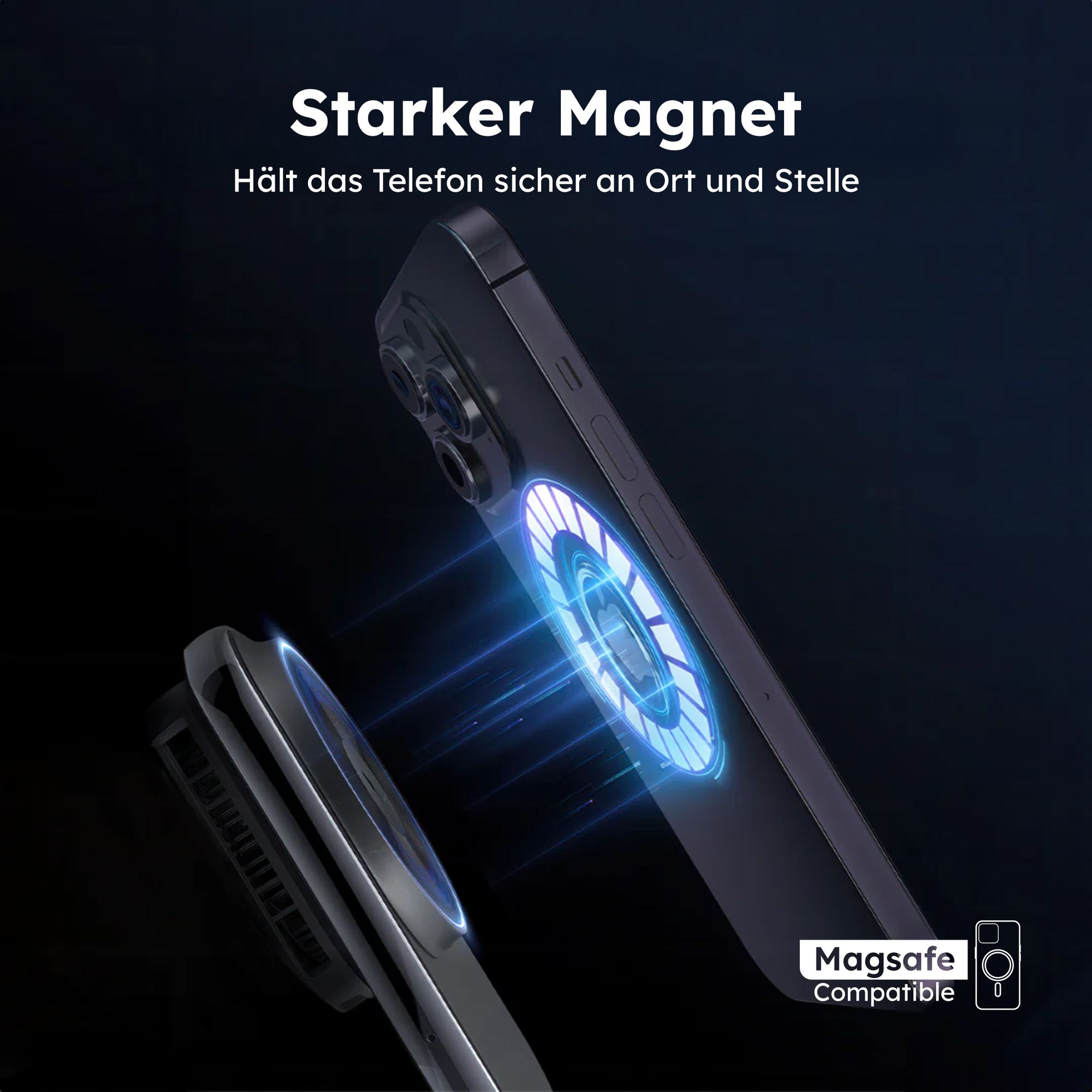 alkaya Breeze MagSafe Wireless KFZ Ladegerät schwarz (CR-50010)