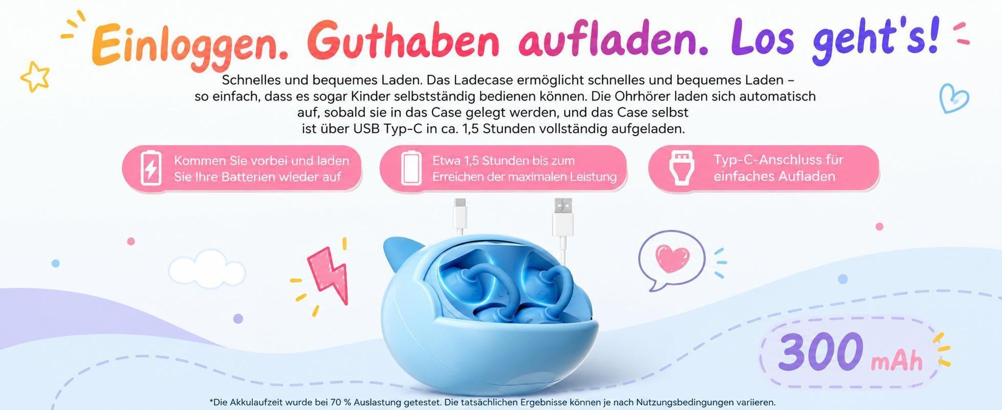 Blackview AirBuds K1 over ear Kinder Kopfhörer, Bluetooth 5.0/6.0, 22 Std. Laufzeit, Gehörschutz, Touch Steuerung, IPX4, fur Schule/Tablet/Handy/PC