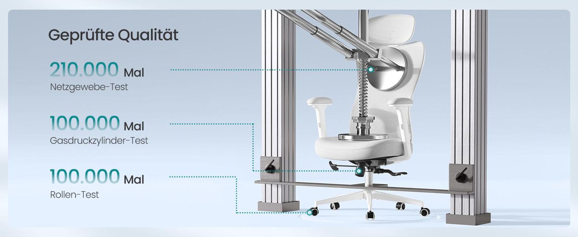 SONGMICS Bürostuhl ergonomisch, Schreibtischstuhl, Computerstuhl, verstellbare Lenden- und Kopfstütze