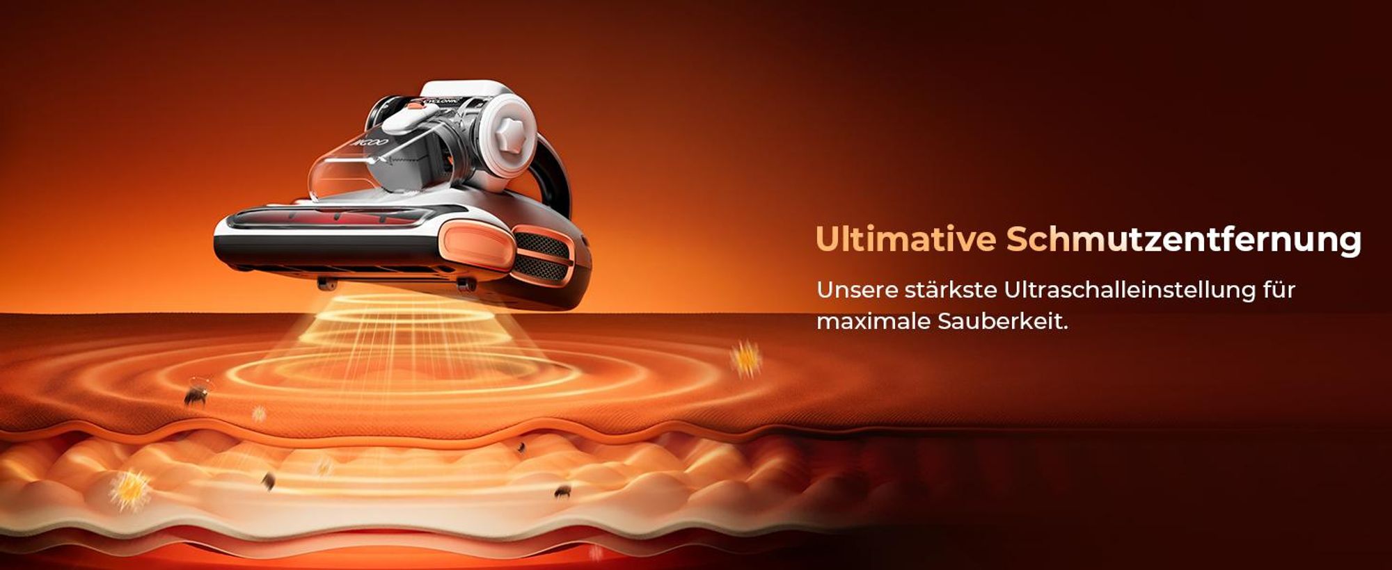 JIGOO T600 Matratzenstaubsauger 15KPa Saugkraft Grau