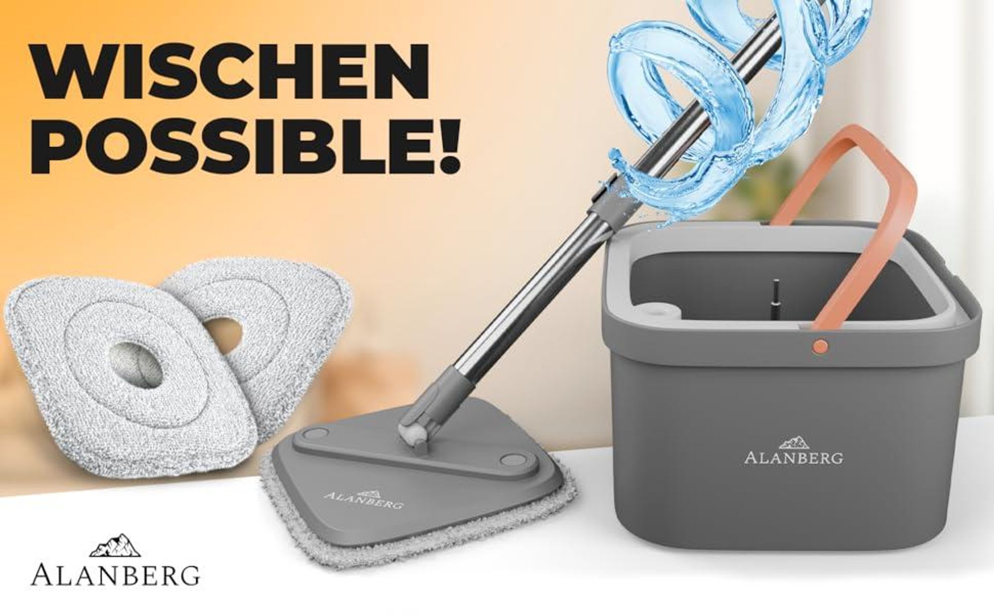 ALANBERG® Wischmopp set